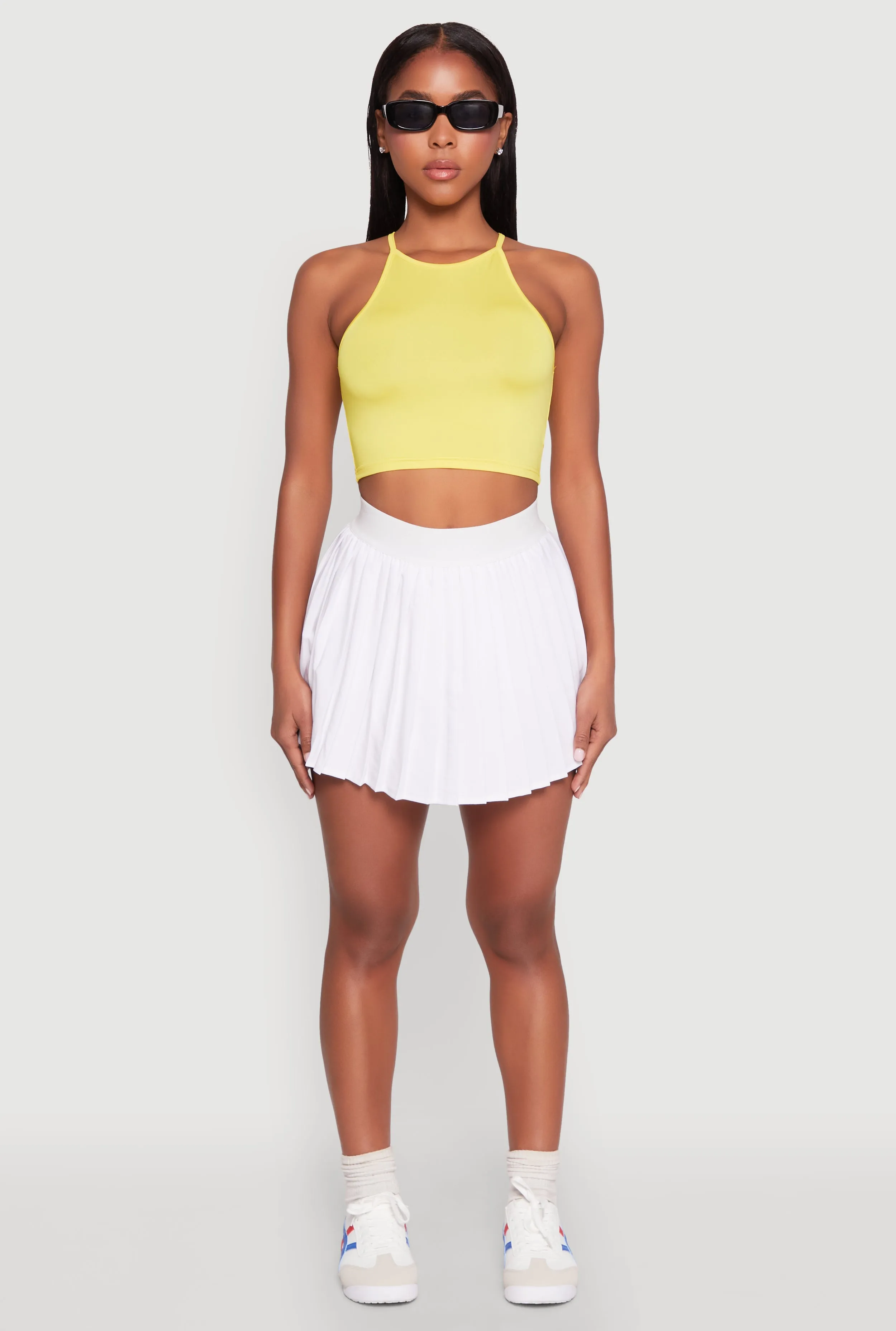 Daisy High Neck Cropped Tank Top sold by Rainbow product image thumbnail 3