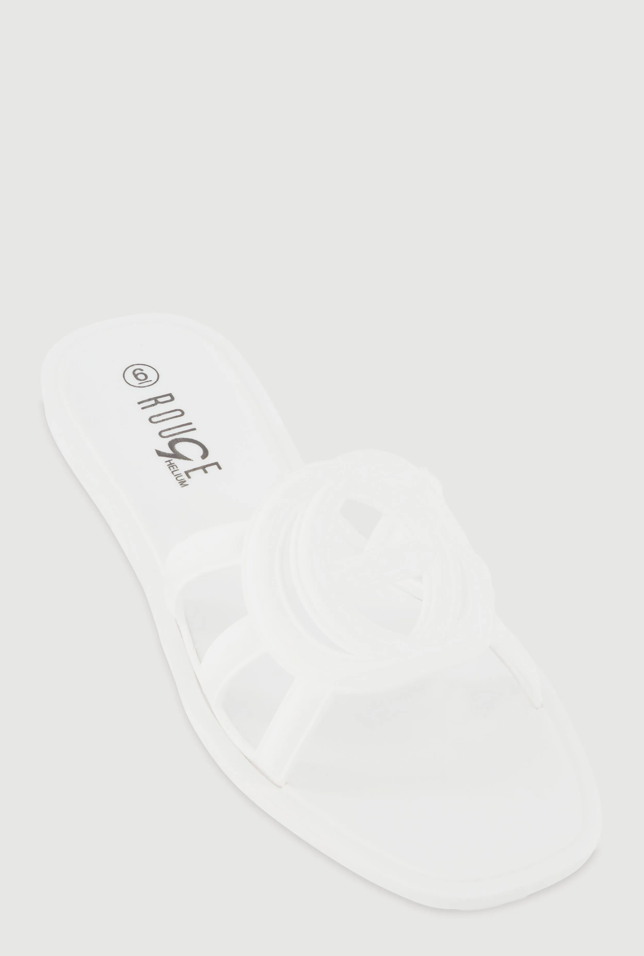 Cut Out Band Jelly Slide Sandals sold by Rainbow