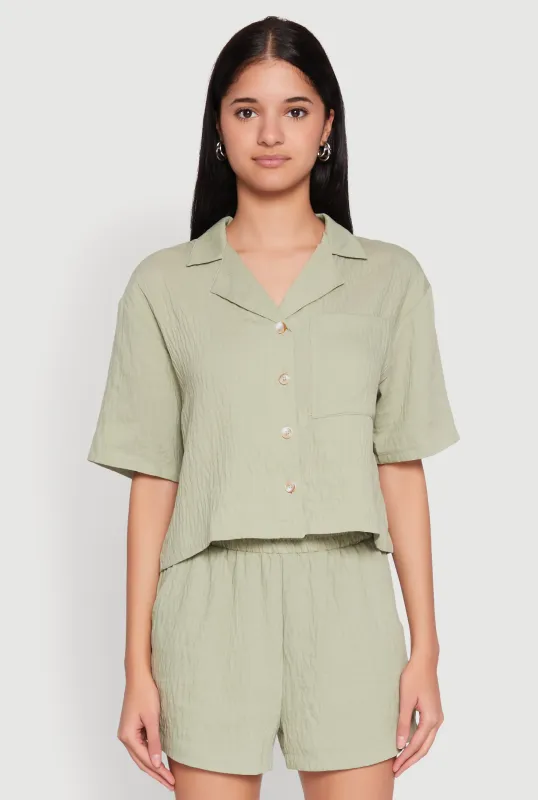 Linen Pocket Shirt sold by Rainbow
