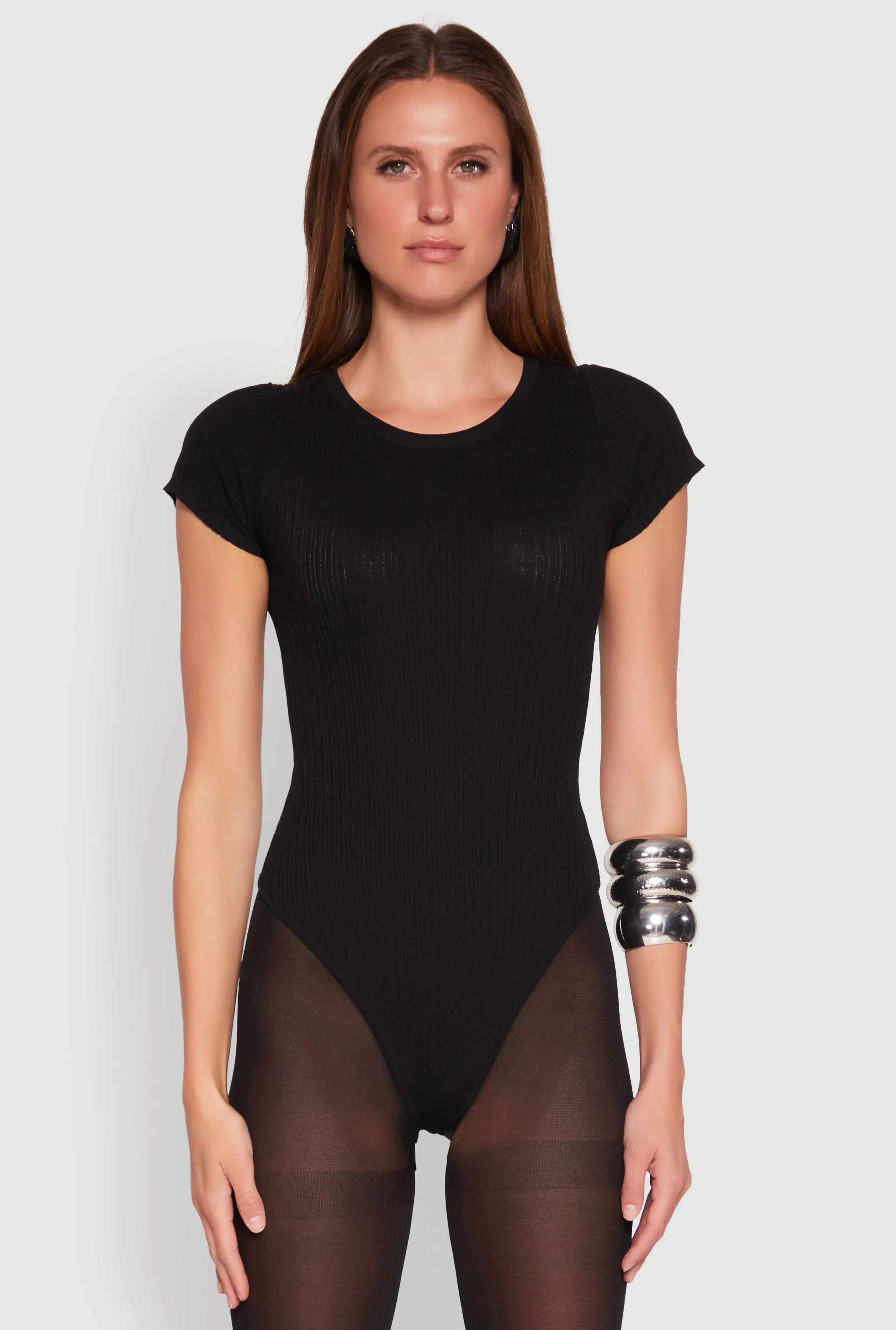 Daisy Rib Knit Crew Neck Bodysuit sold by Rainbow product image thumbnail 2
