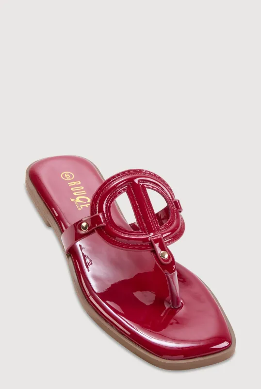 Cut Out Band Thong Sandals sold by Rainbow