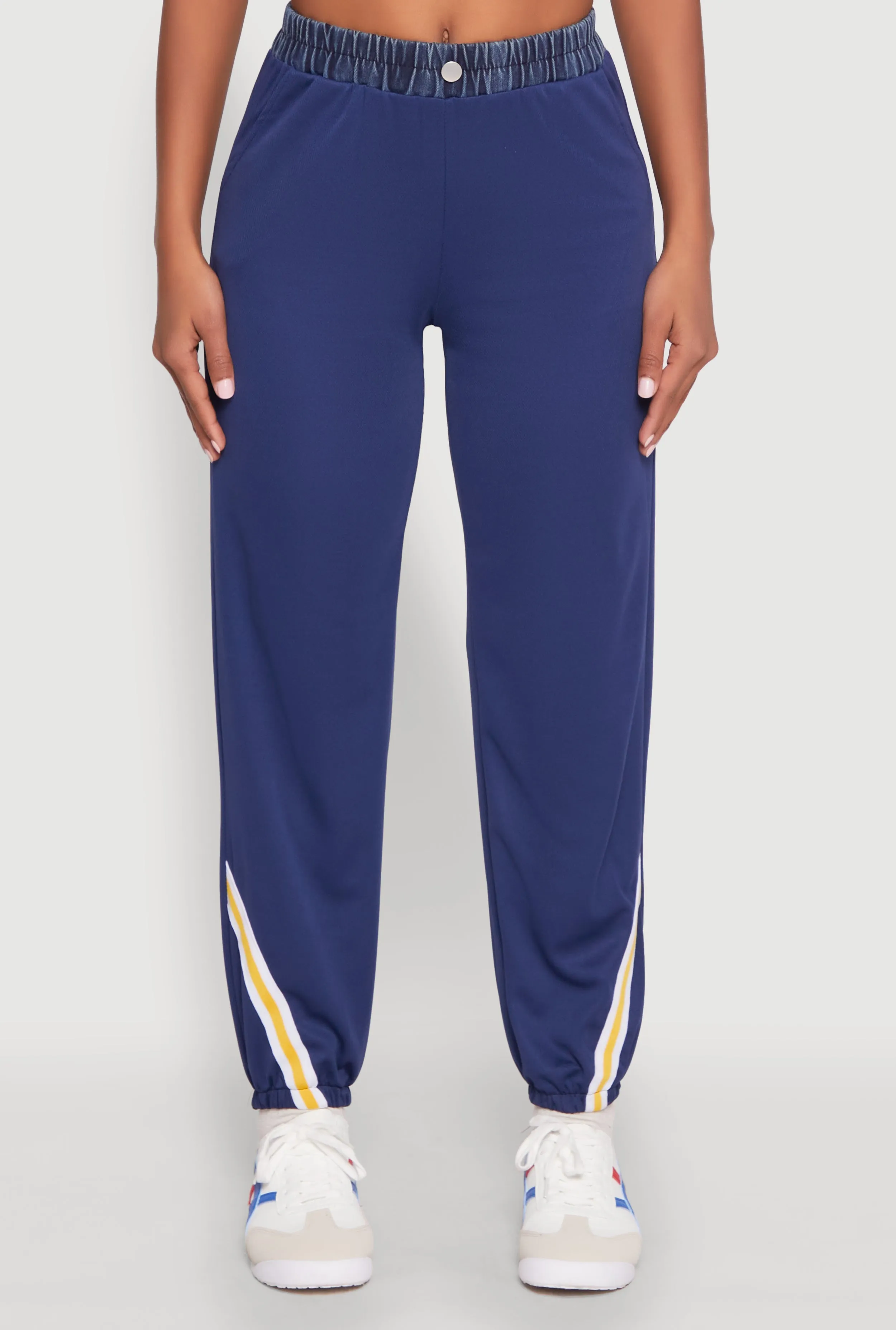 Contrast Trim High Waisted Joggers sold by Rainbow product image thumbnail 3