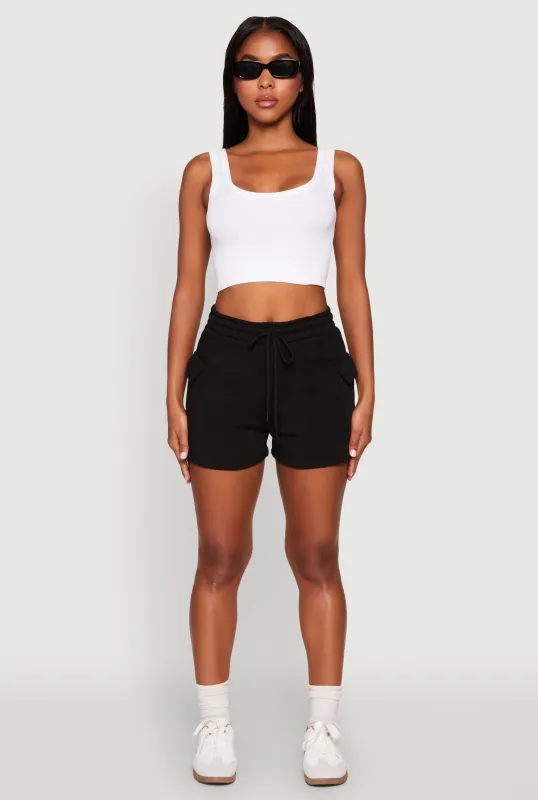 Drawstring Cargo Sweatshorts sold by Rainbow