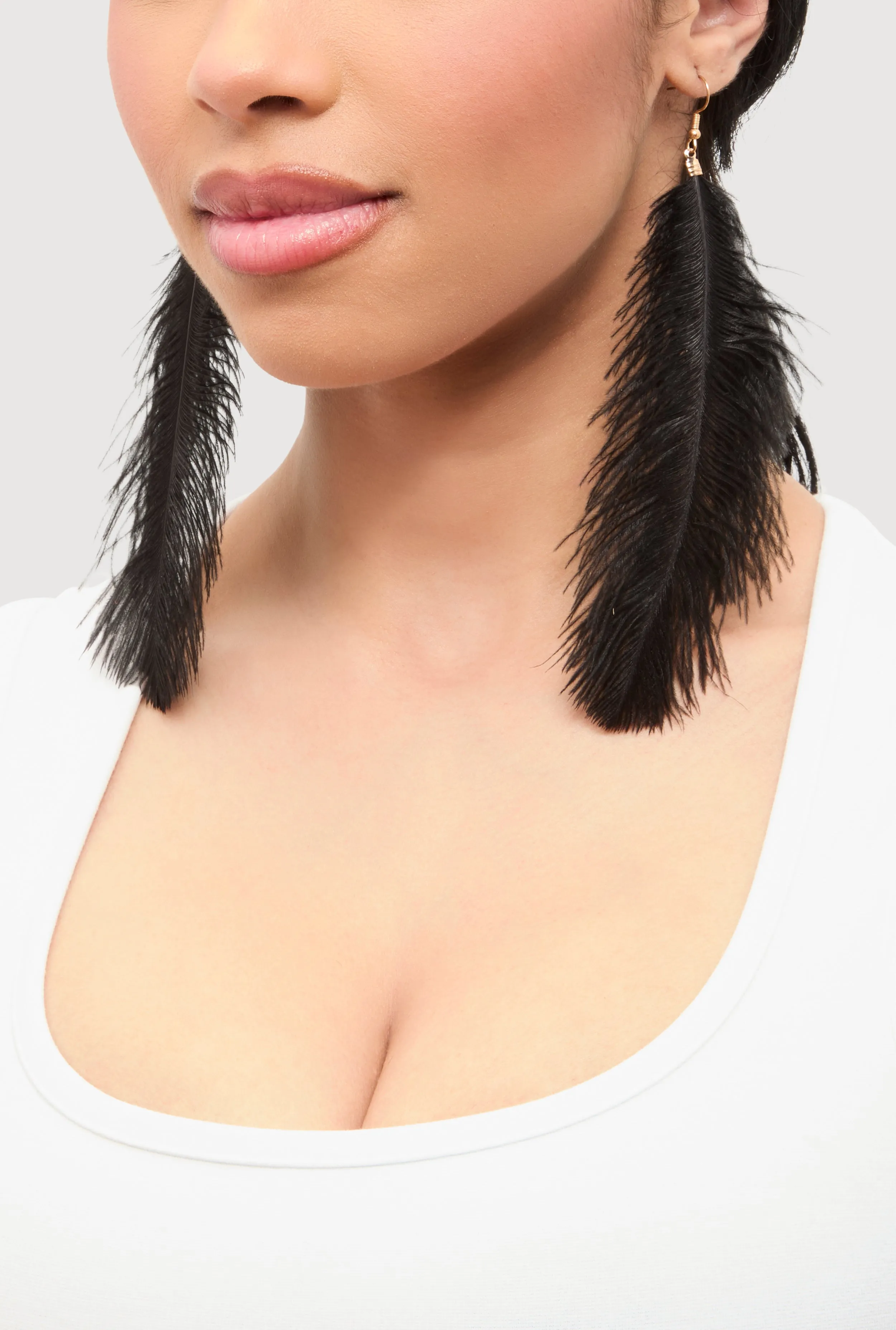 Feather Drop Earrings sold by Rainbow product image thumbnail 2