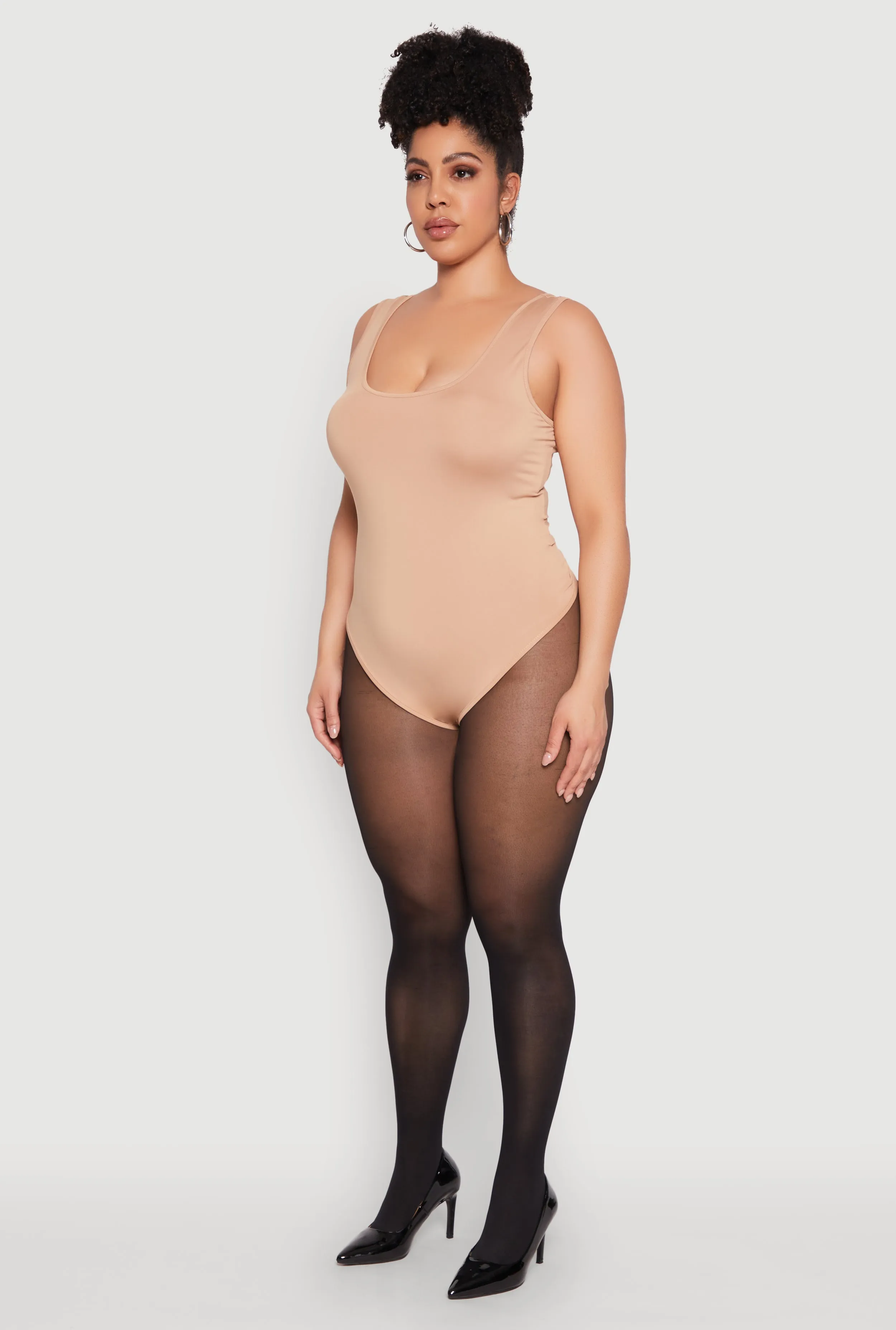 Plus Size Daisy Sleeveless Bodysuit sold by Rainbow product image thumbnail 5