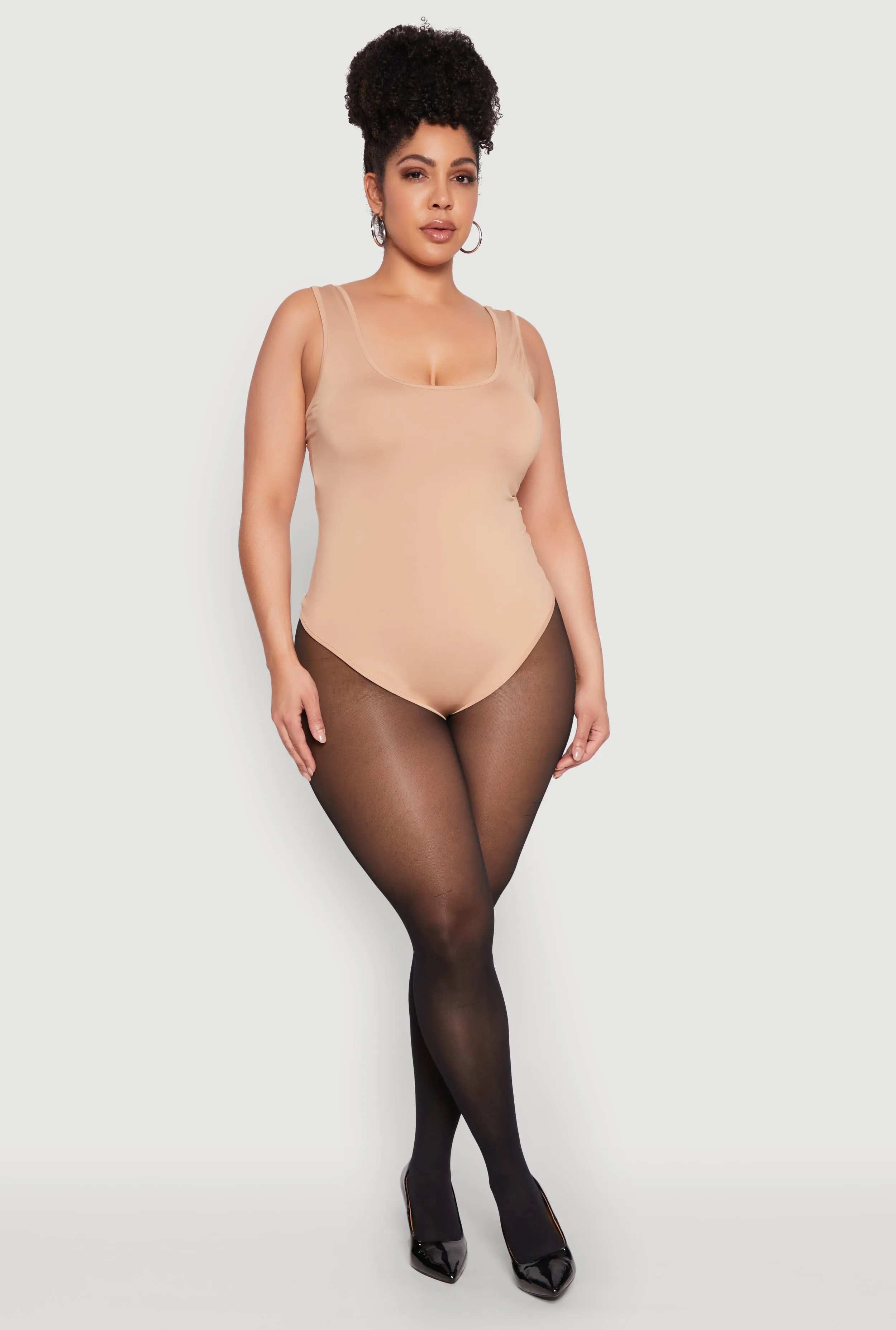 Plus Size Daisy Sleeveless Bodysuit sold by Rainbow