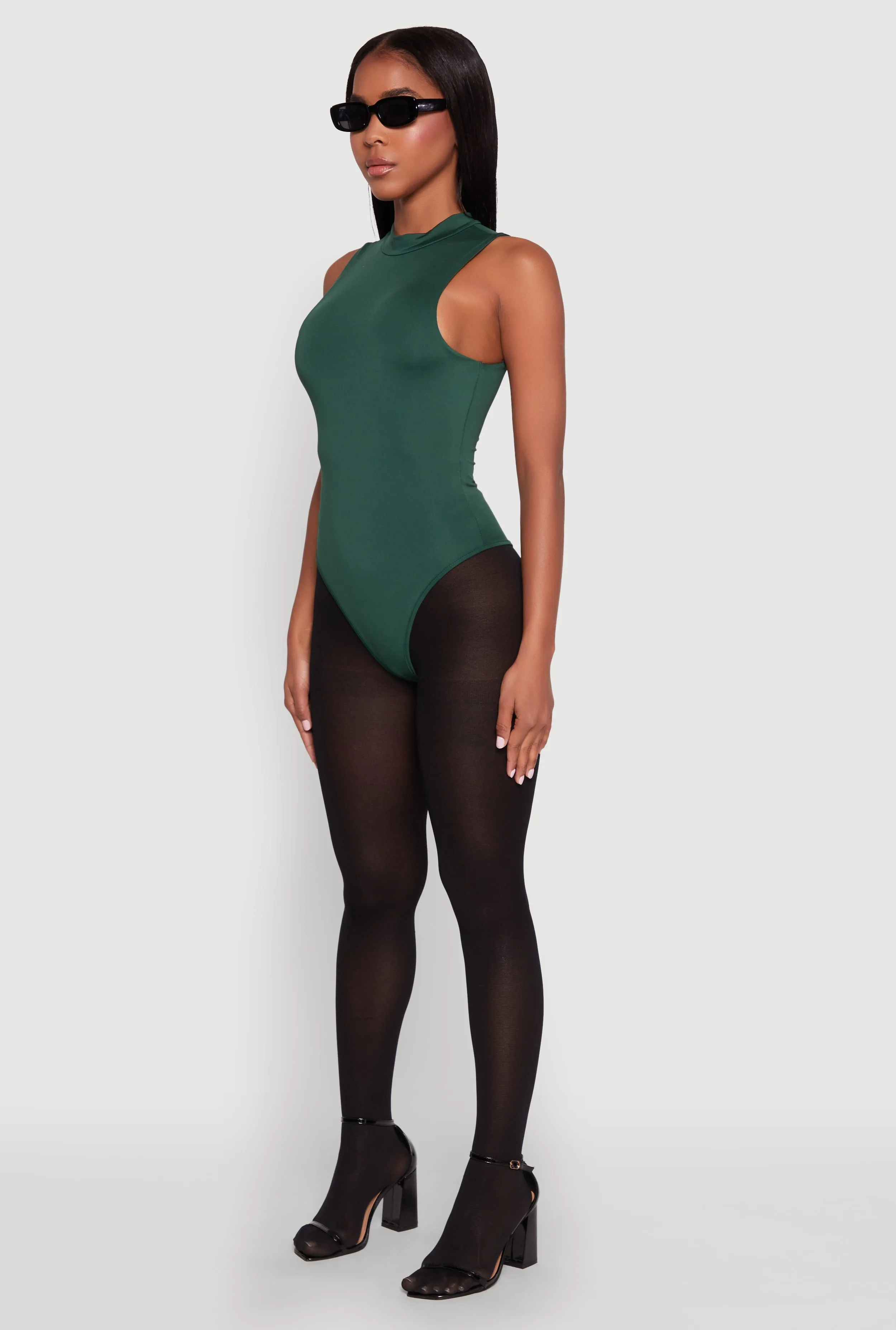 Daisy Mock Neck Tank Bodysuit sold by Rainbow product image thumbnail 5