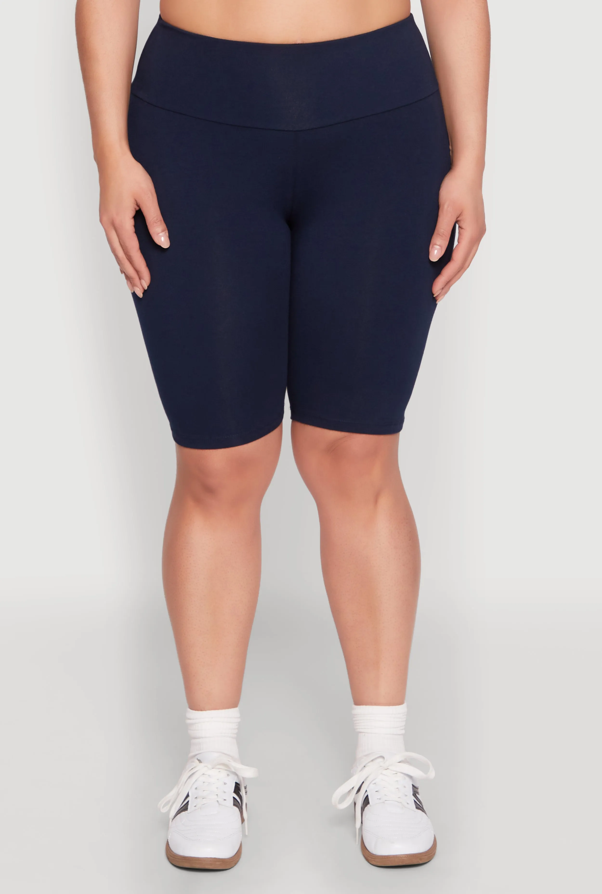 Plus Size Ambiance High Waisted Bike Shorts sold by Rainbow product image thumbnail 5