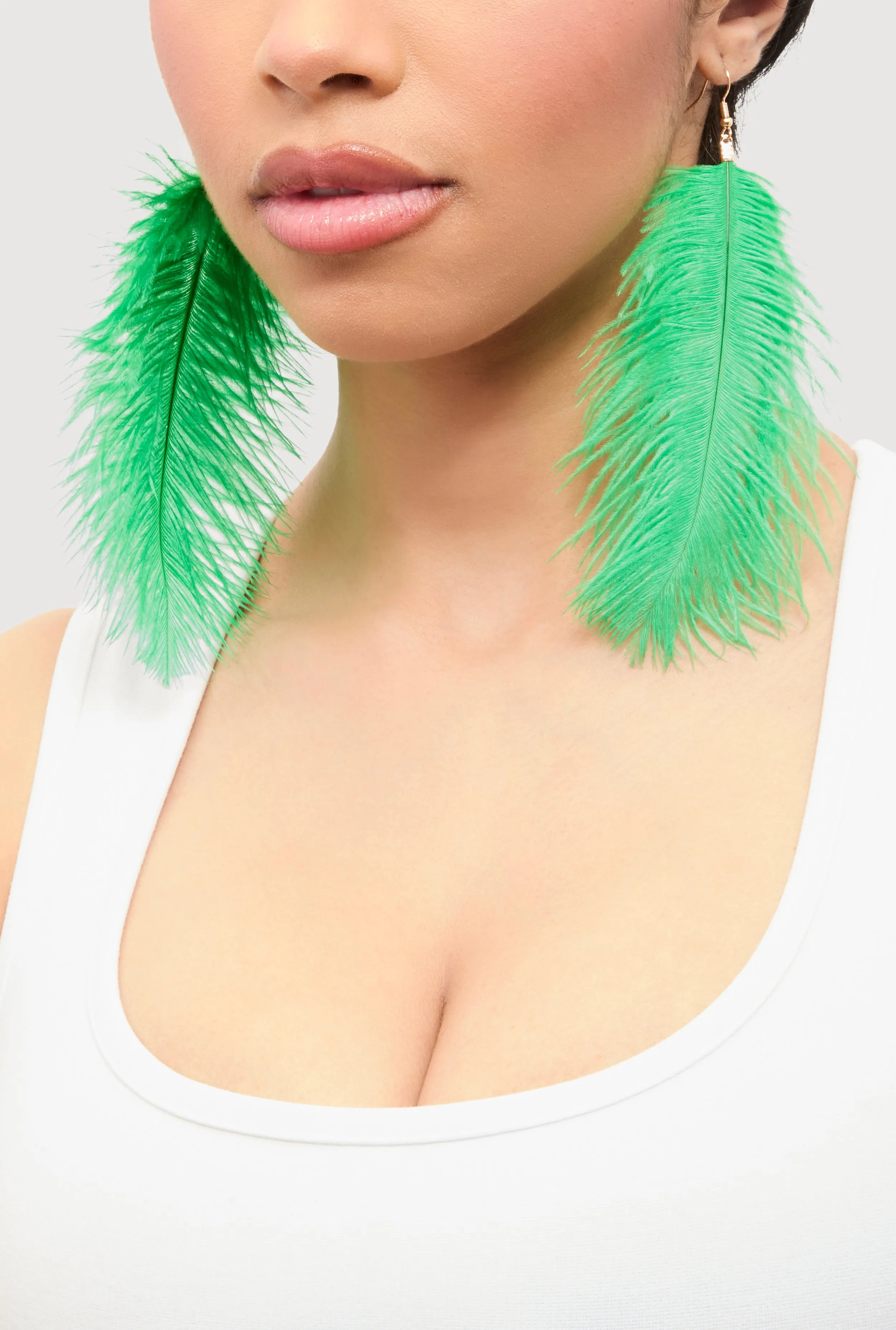 Feather Drop Earrings sold by Rainbow product image thumbnail 2