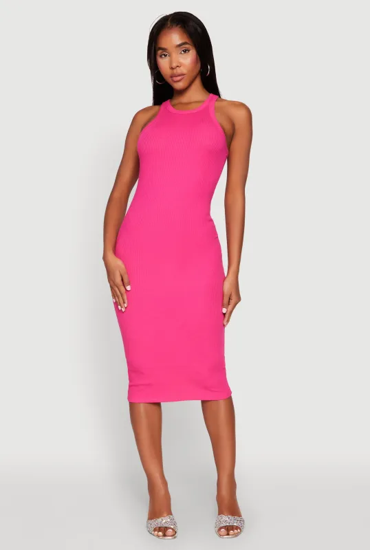 Racerback Midi Tank Dress sold by Rainbow