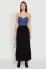 High Waist Tiered Maxi Skirt sold by Rainbow