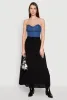 High Waist Tiered Maxi Skirt sold by Rainbow