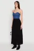 High Waist Tiered Maxi Skirt sold by Rainbow