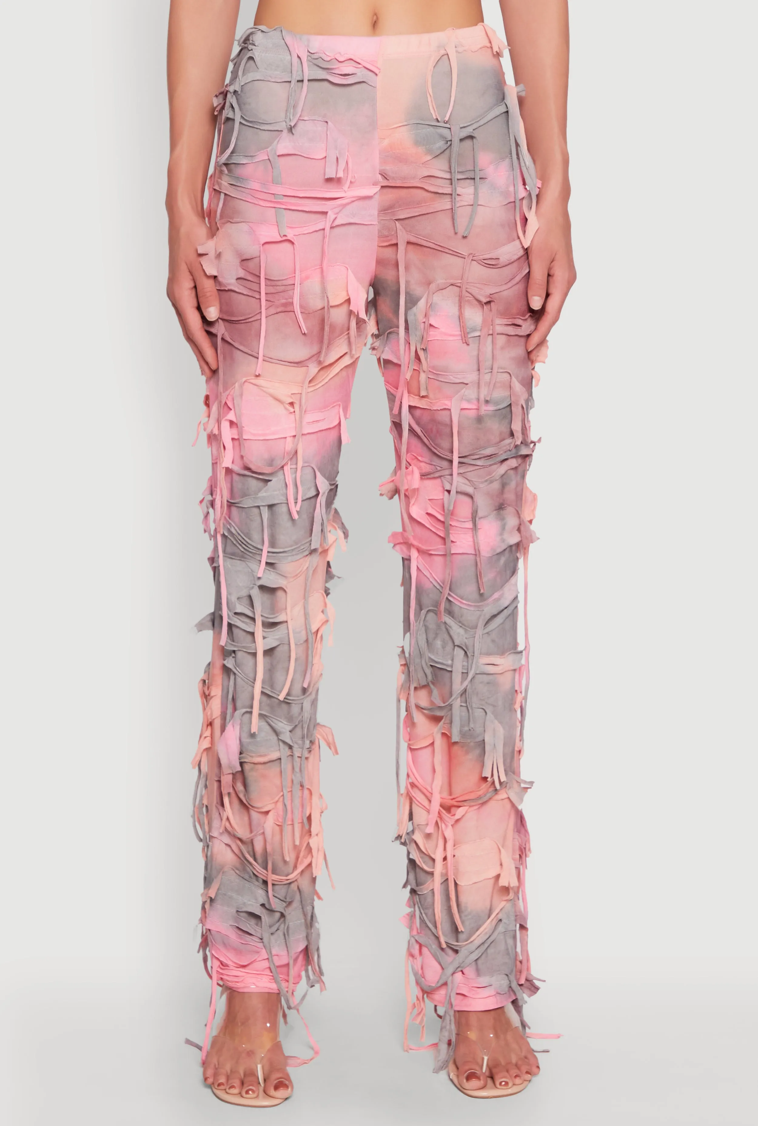 Tie Dye Distressed Pants sold by Rainbow product image thumbnail 3