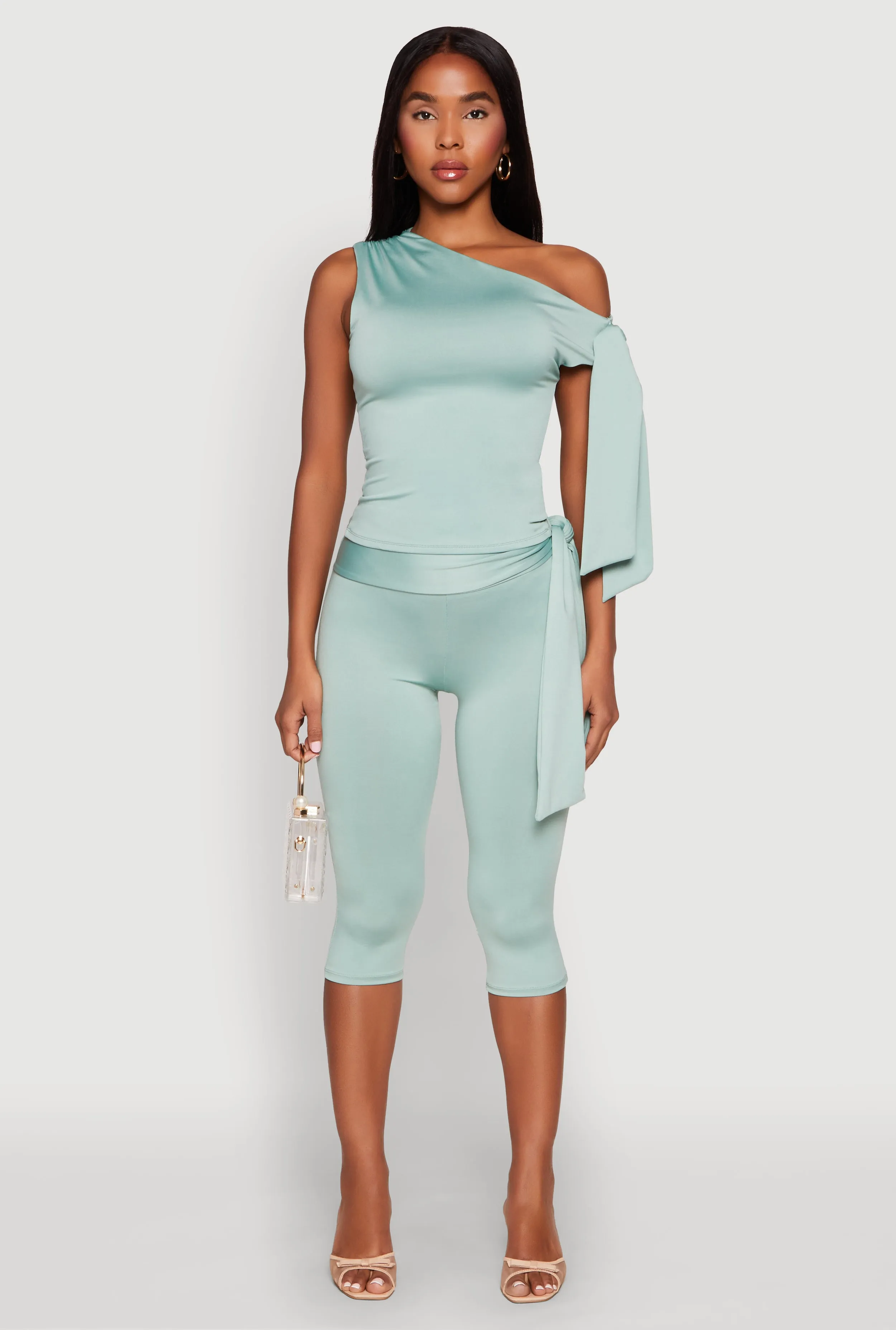 Side Tie Capri Pants sold by Rainbow product image thumbnail 2