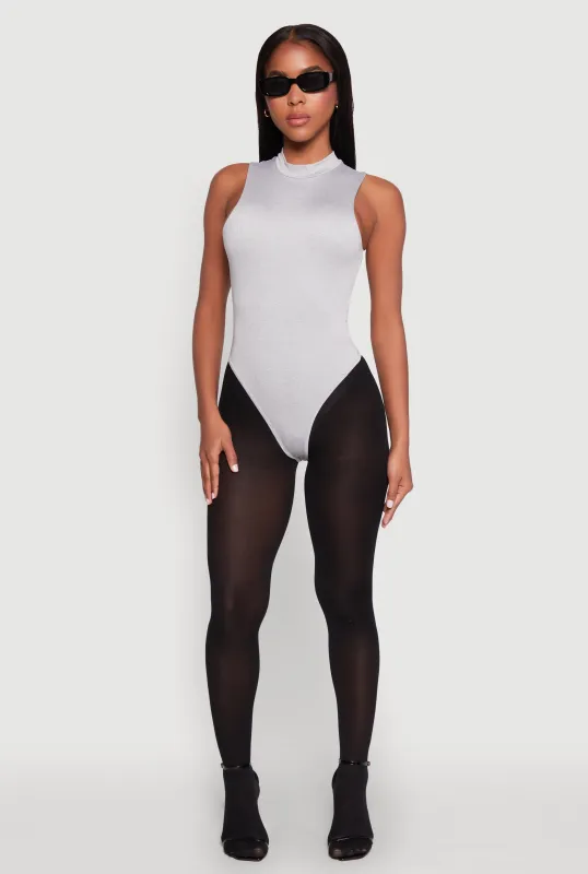 Daisy Mock Neck Tank Bodysuit sold by Rainbow