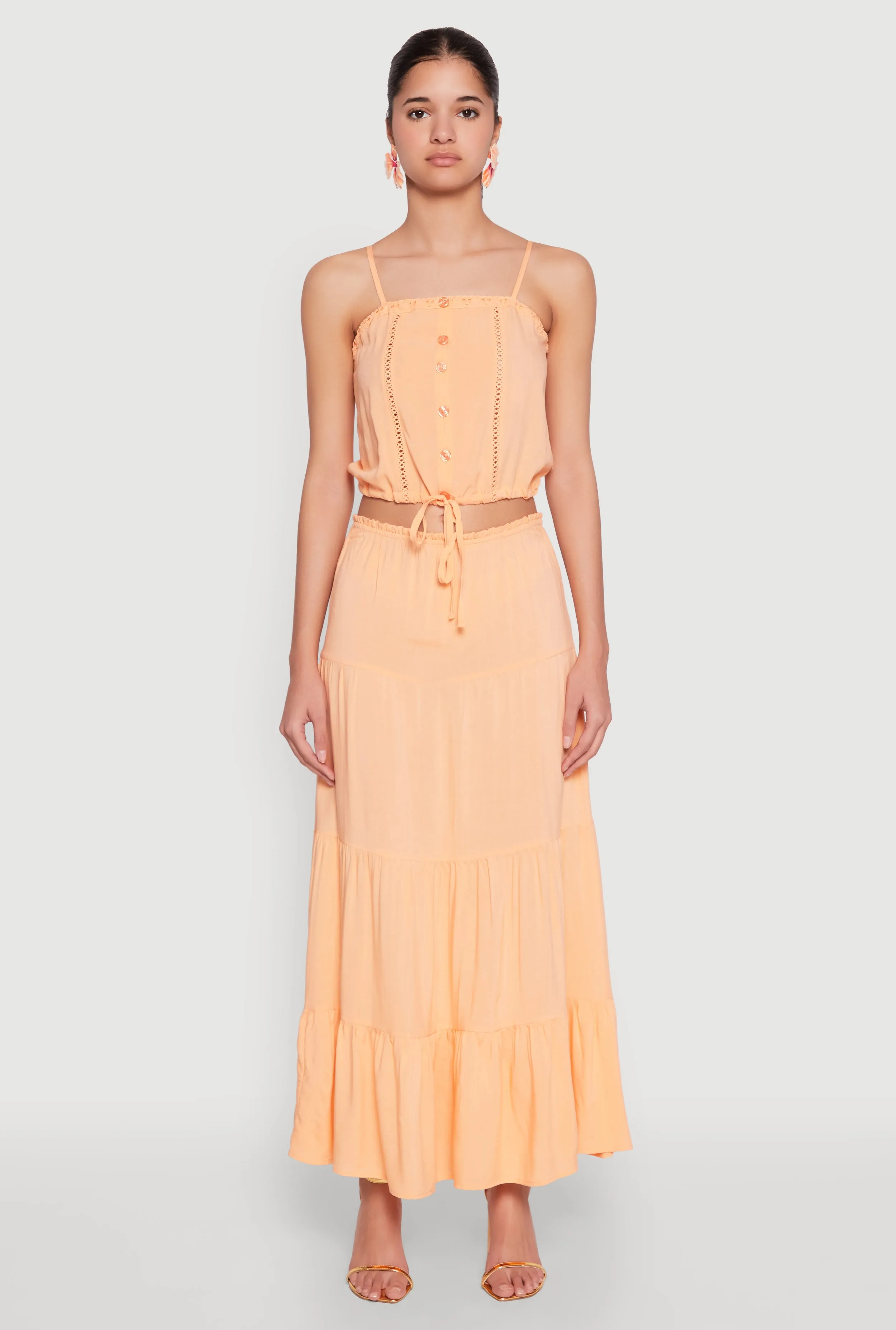 Almost Famous High Waist Tiered Skirt sold by Rainbow product image thumbnail 2