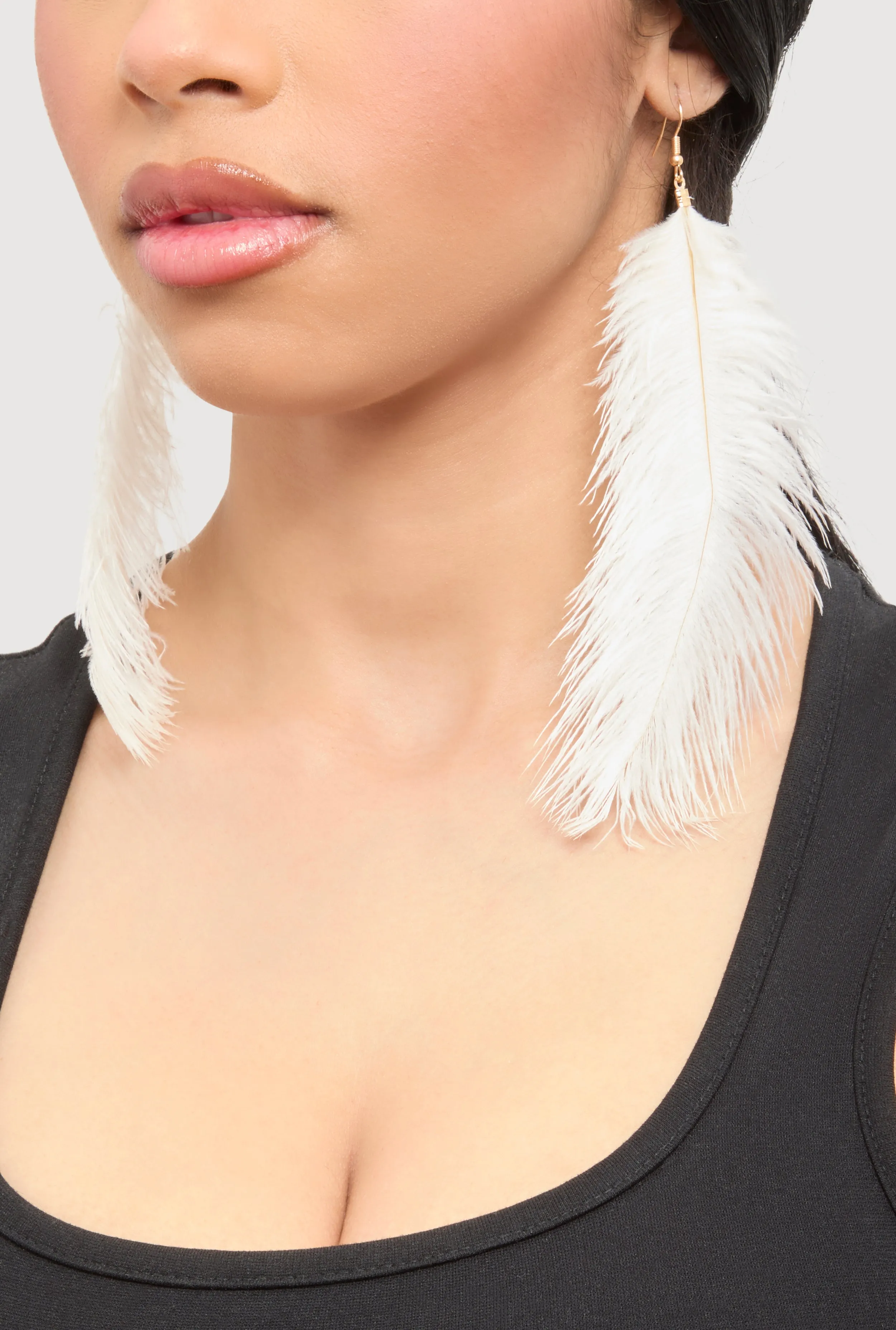 Feather Drop Earrings sold by Rainbow product image thumbnail 2