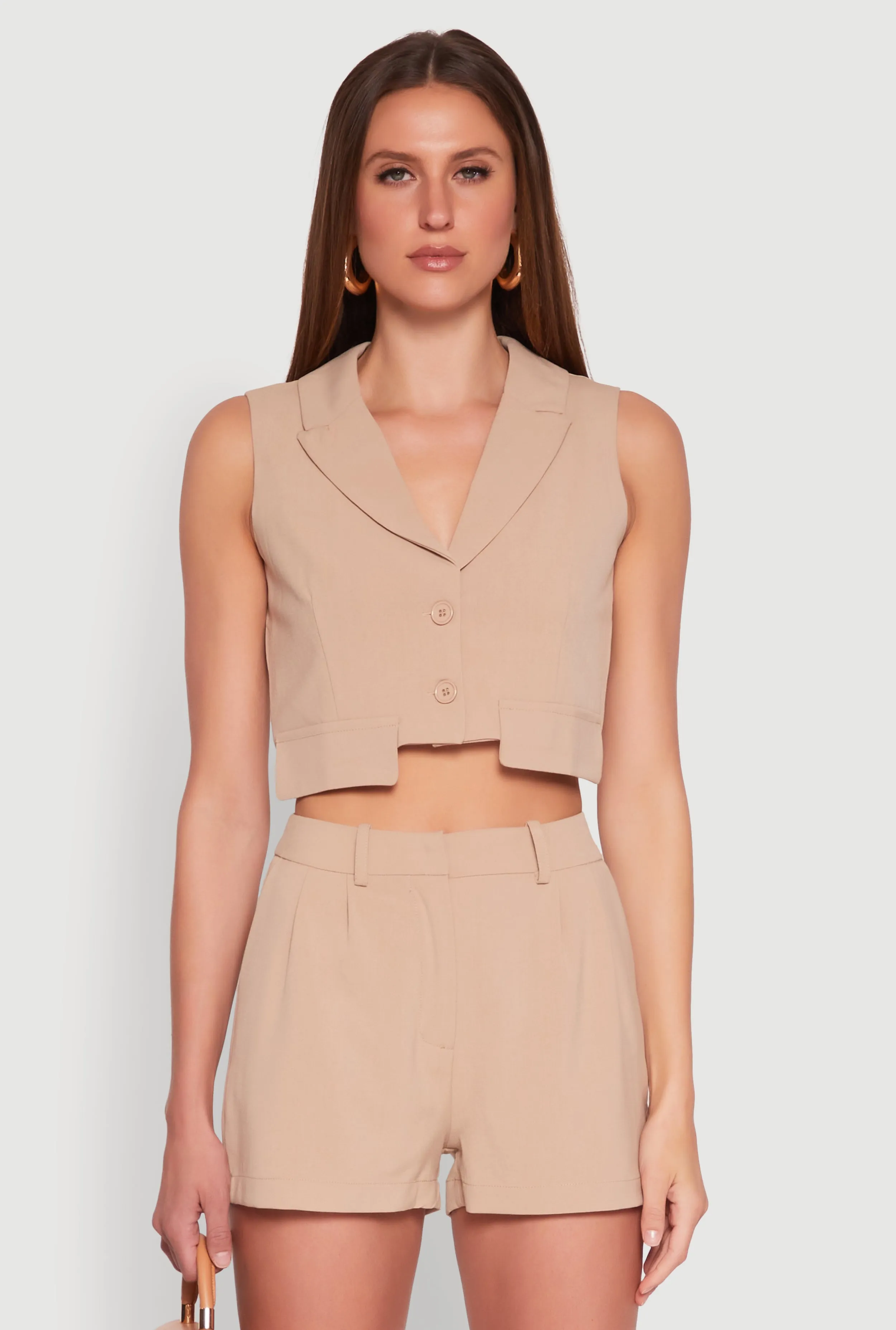 Cropped Blazer Vest sold by Rainbow