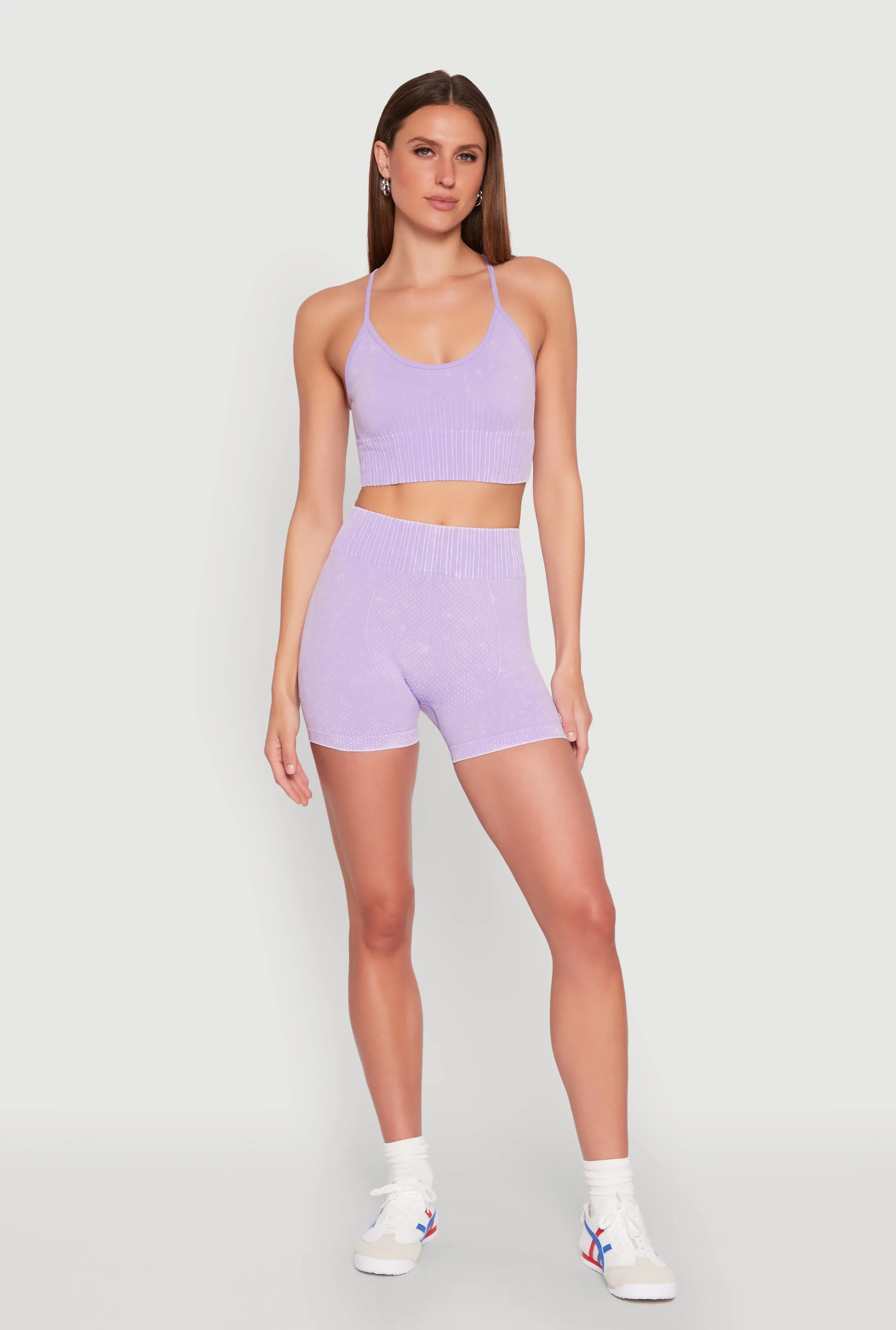 Seamless Ribbed Knit Sports Bra sold by Rainbow product image thumbnail 3