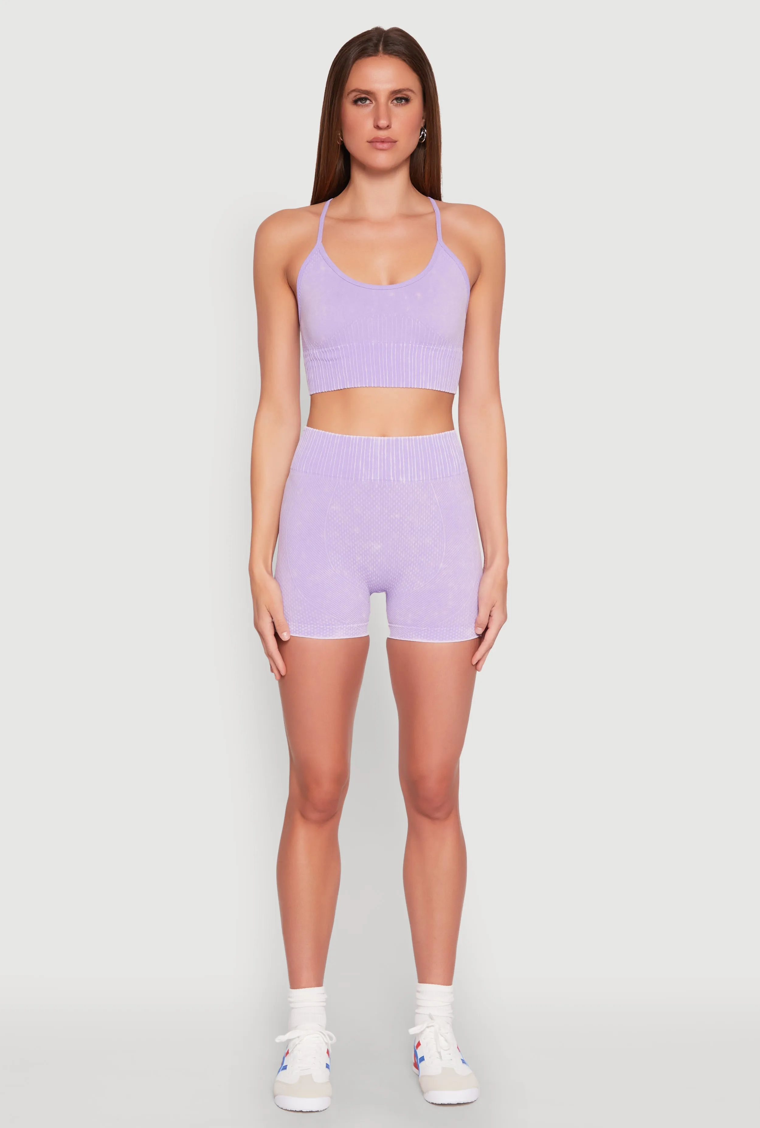 Seamless Ribbed Knit Sports Bra sold by Rainbow product image thumbnail 2