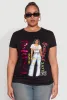 Plus Size Ruched Sequin Faithful Graphic Tee sold by Rainbow