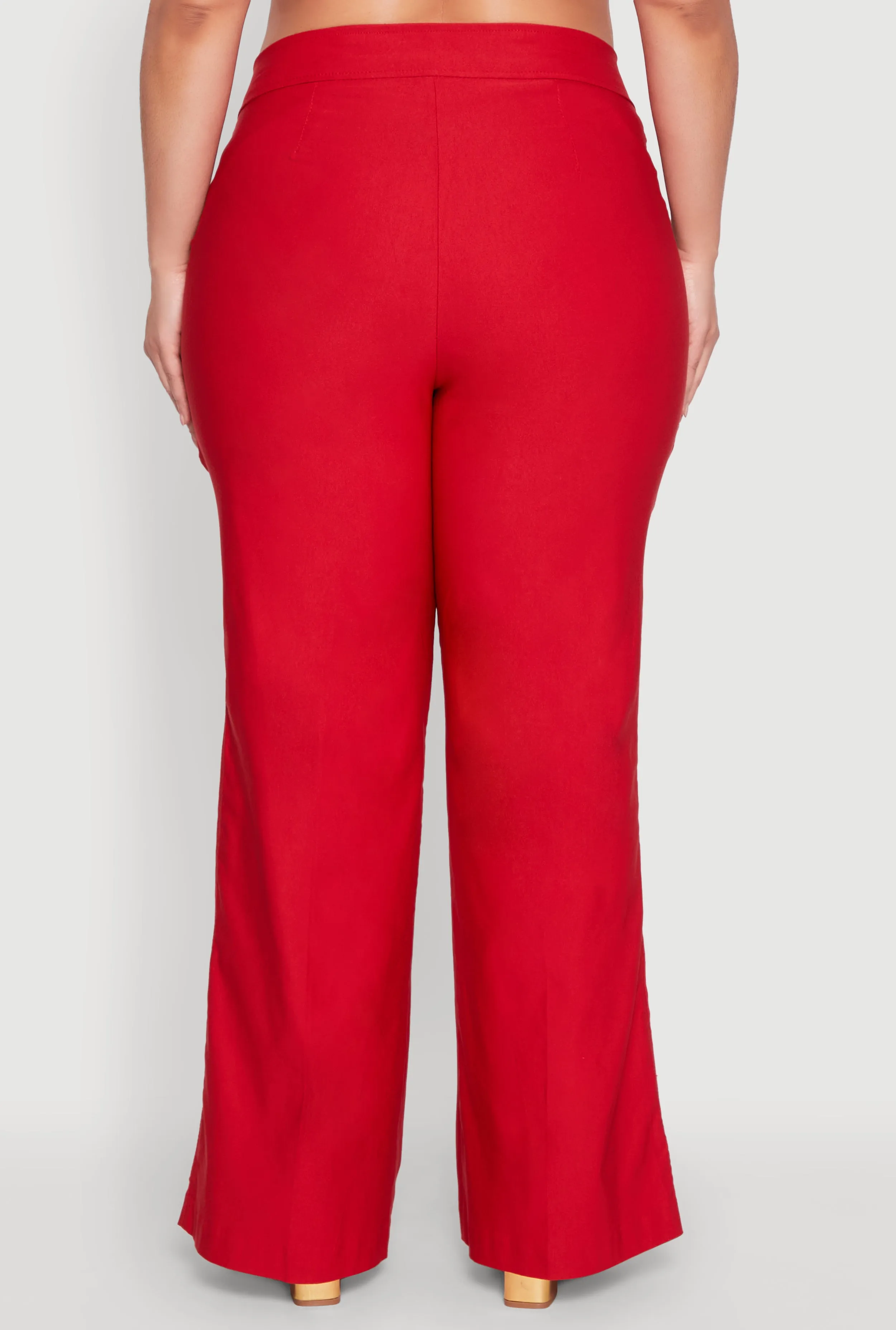 Plus Size Flared Pull On Dress Pants sold by Rainbow product image thumbnail 5