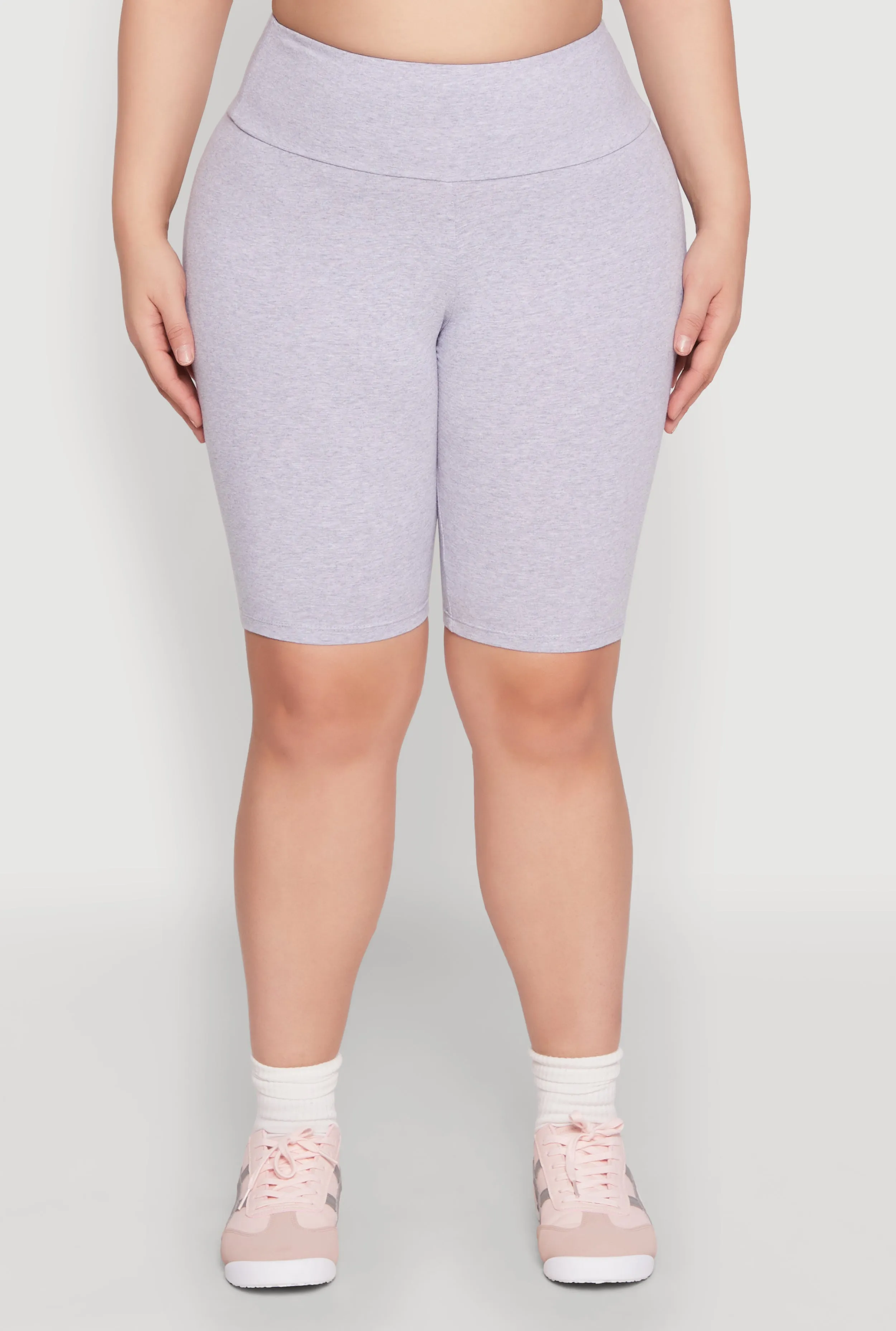 Plus Size Ambiance High Waisted Bike Shorts sold by Rainbow product image thumbnail 5