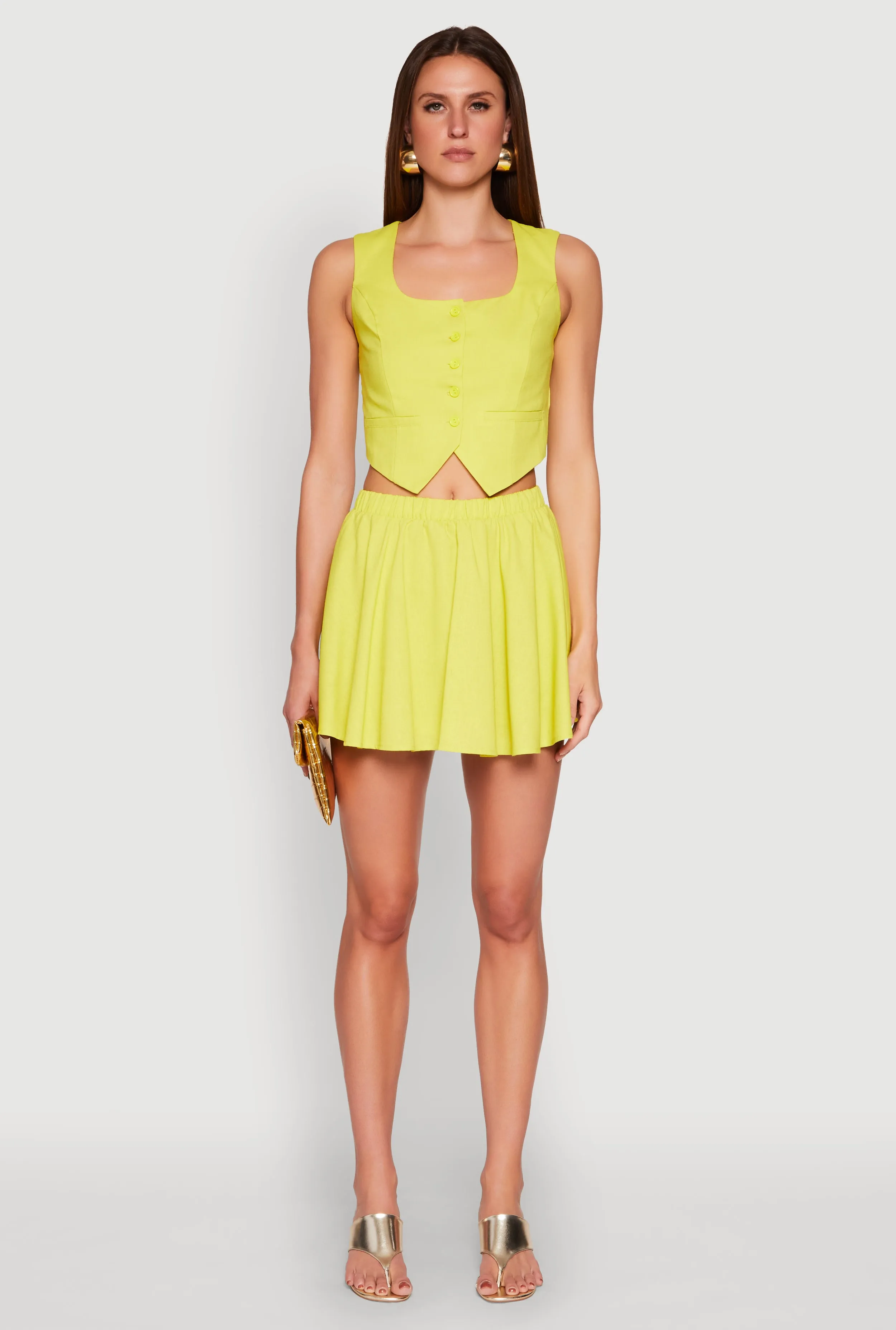 Cropped Square Neck Vest sold by Rainbow product image thumbnail 3