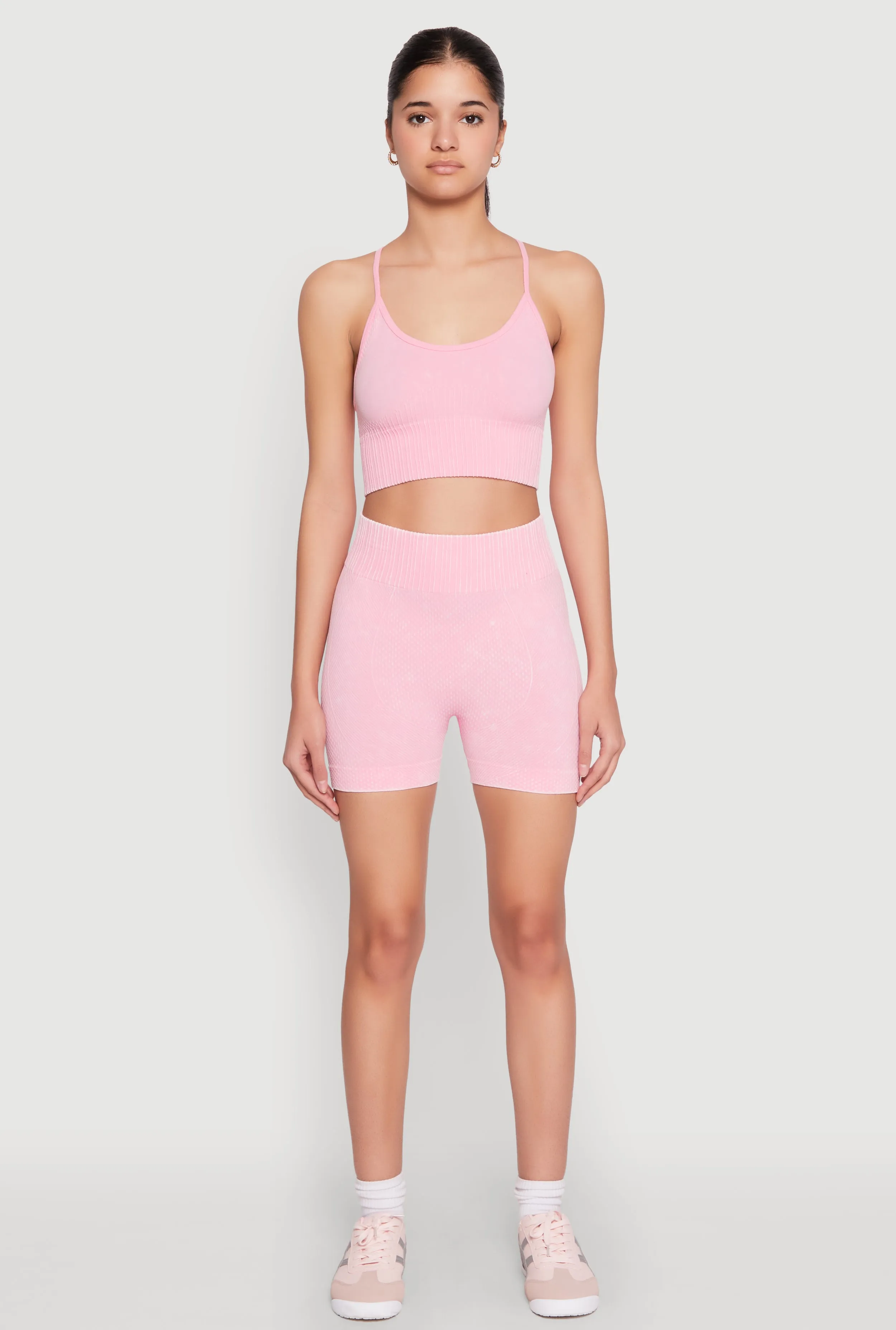 Seamless Ribbed Knit Sports Bra sold by Rainbow product image thumbnail 3