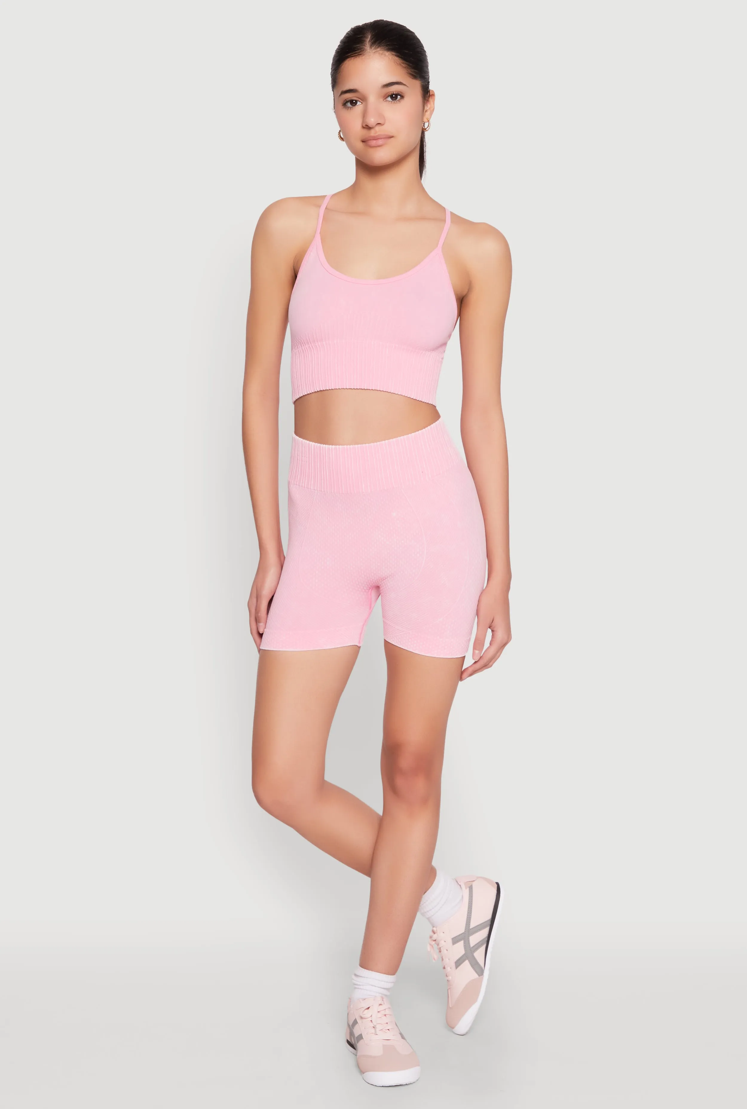 Seamless Ribbed Knit Sports Bra sold by Rainbow product image thumbnail 2