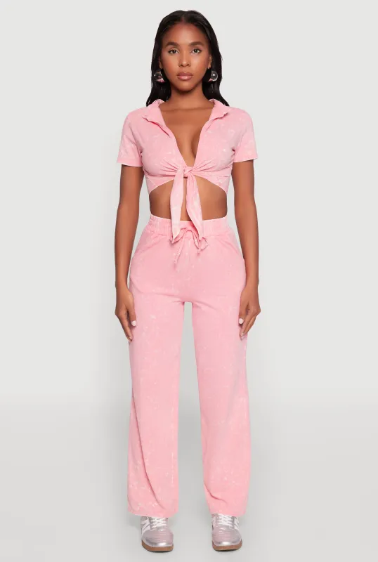 Mineral Wash Straight Leg Sweatpants sold by Rainbow