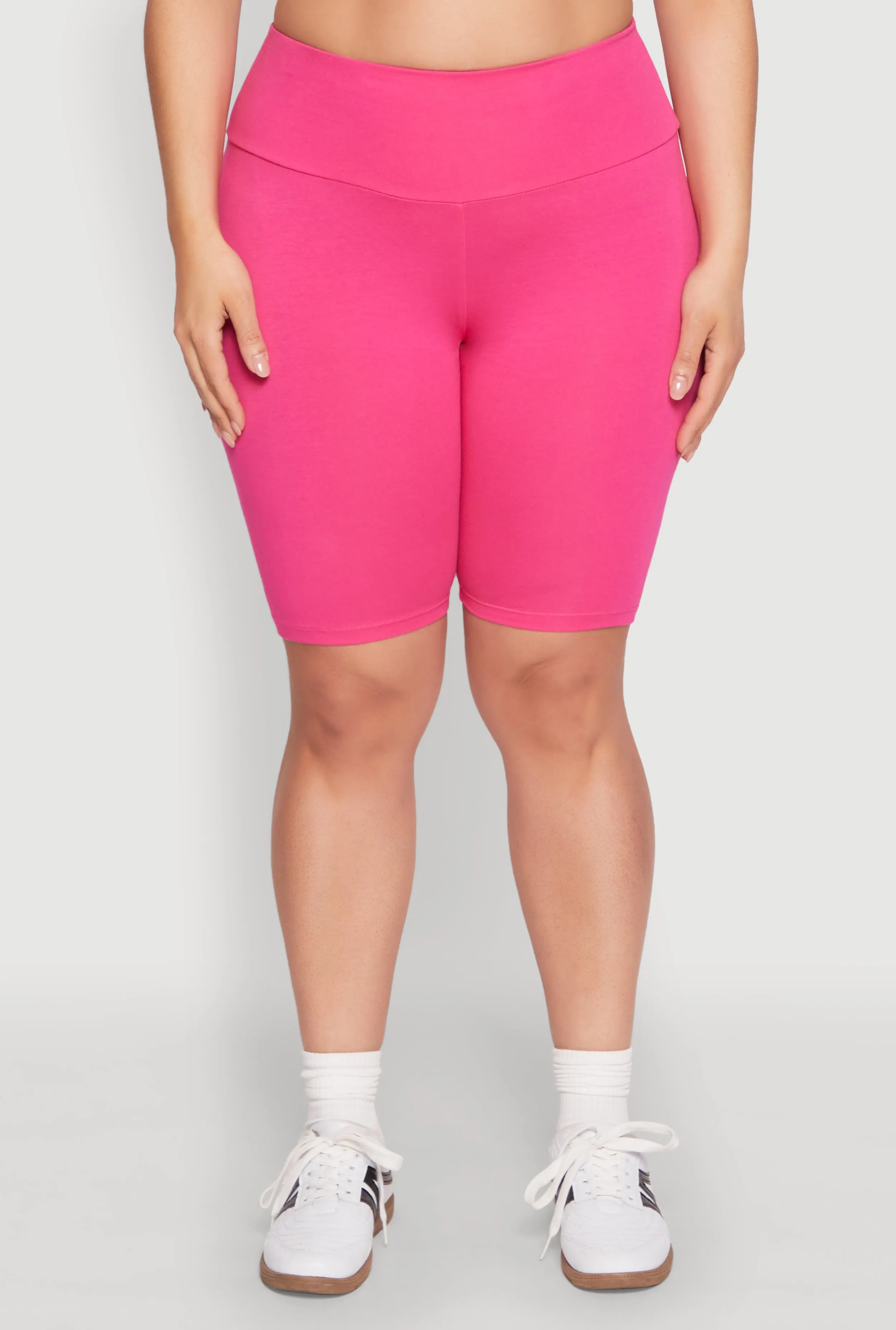 Plus Size Ambiance High Waisted Bike Shorts sold by Rainbow product image thumbnail 5