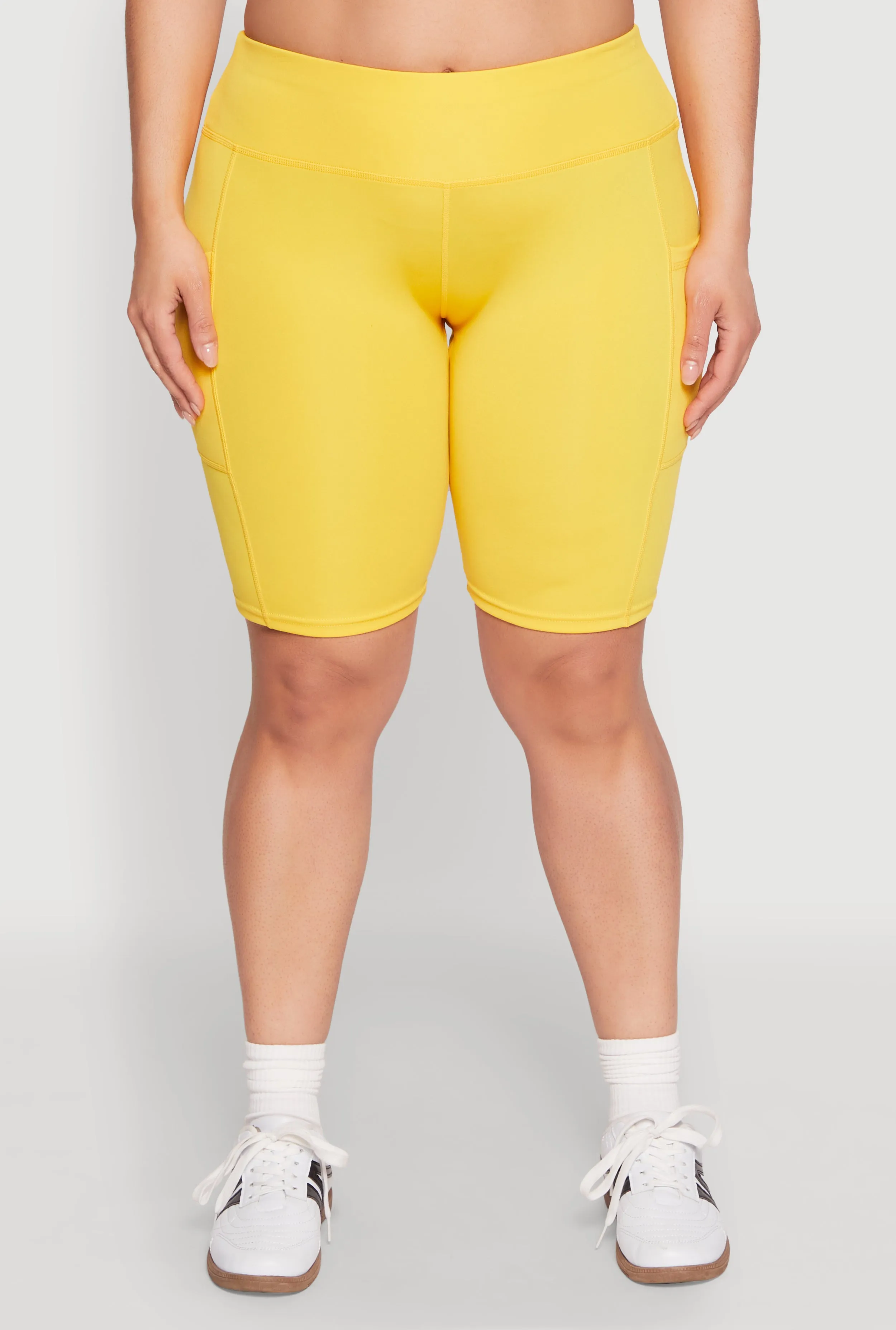 Plus Size Cell Phone Pocket Biker Shorts sold by Rainbow product image thumbnail 5