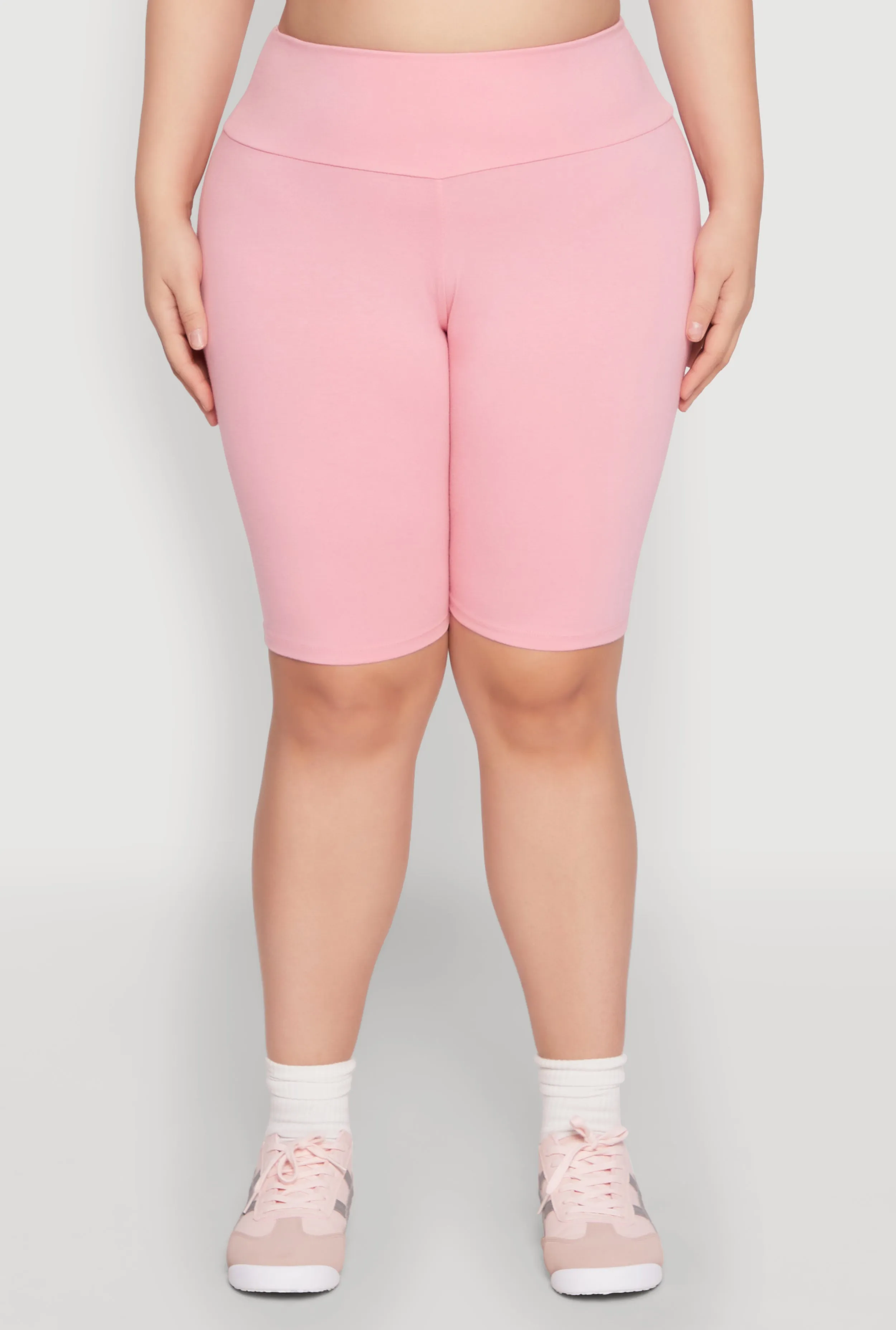 Plus Size Ambiance High Waisted Bike Shorts sold by Rainbow product image thumbnail 5