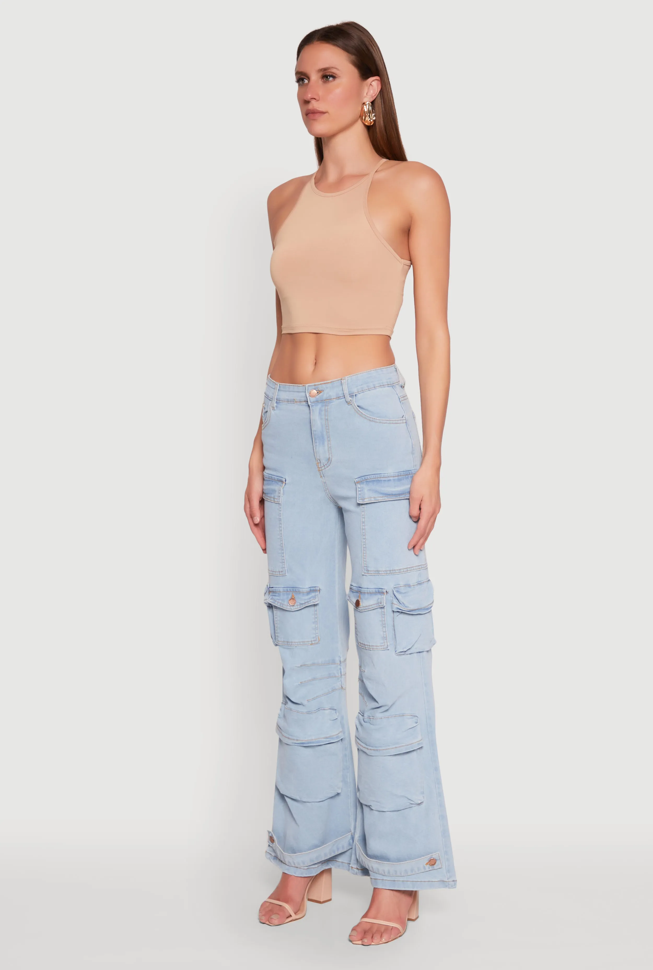 Daisy Cargo Pocket Flare Jeans sold by Rainbow product image thumbnail 3