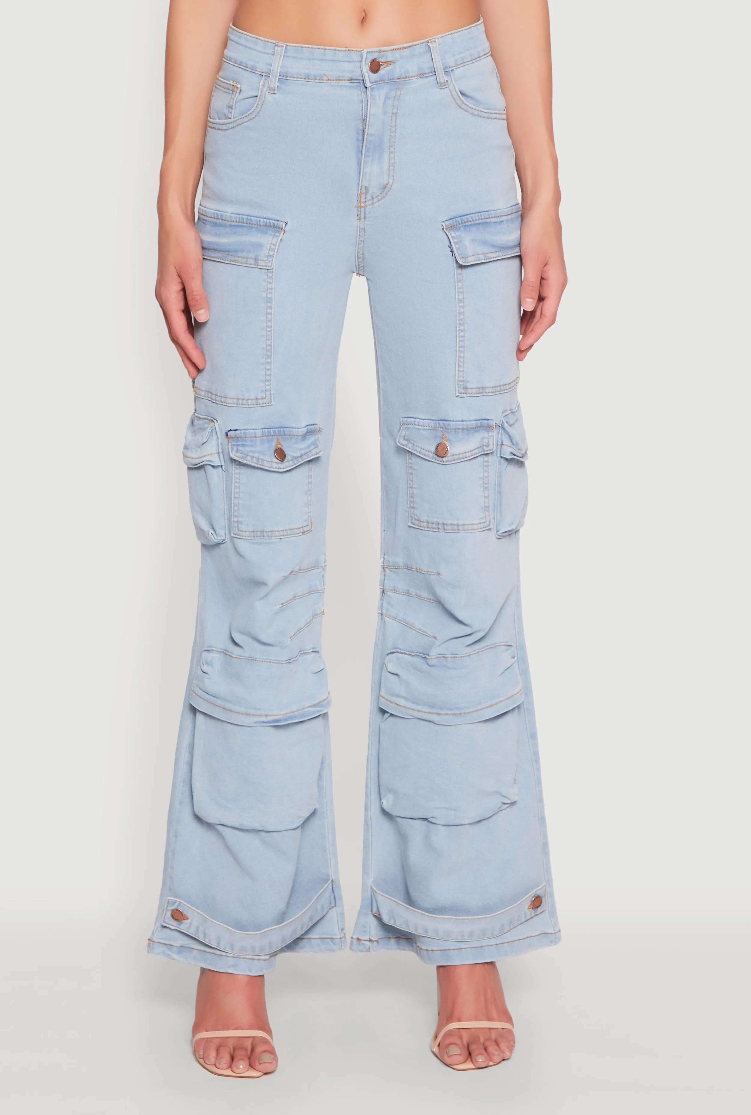Daisy Cargo Pocket Flare Jeans sold by Rainbow product image thumbnail 5