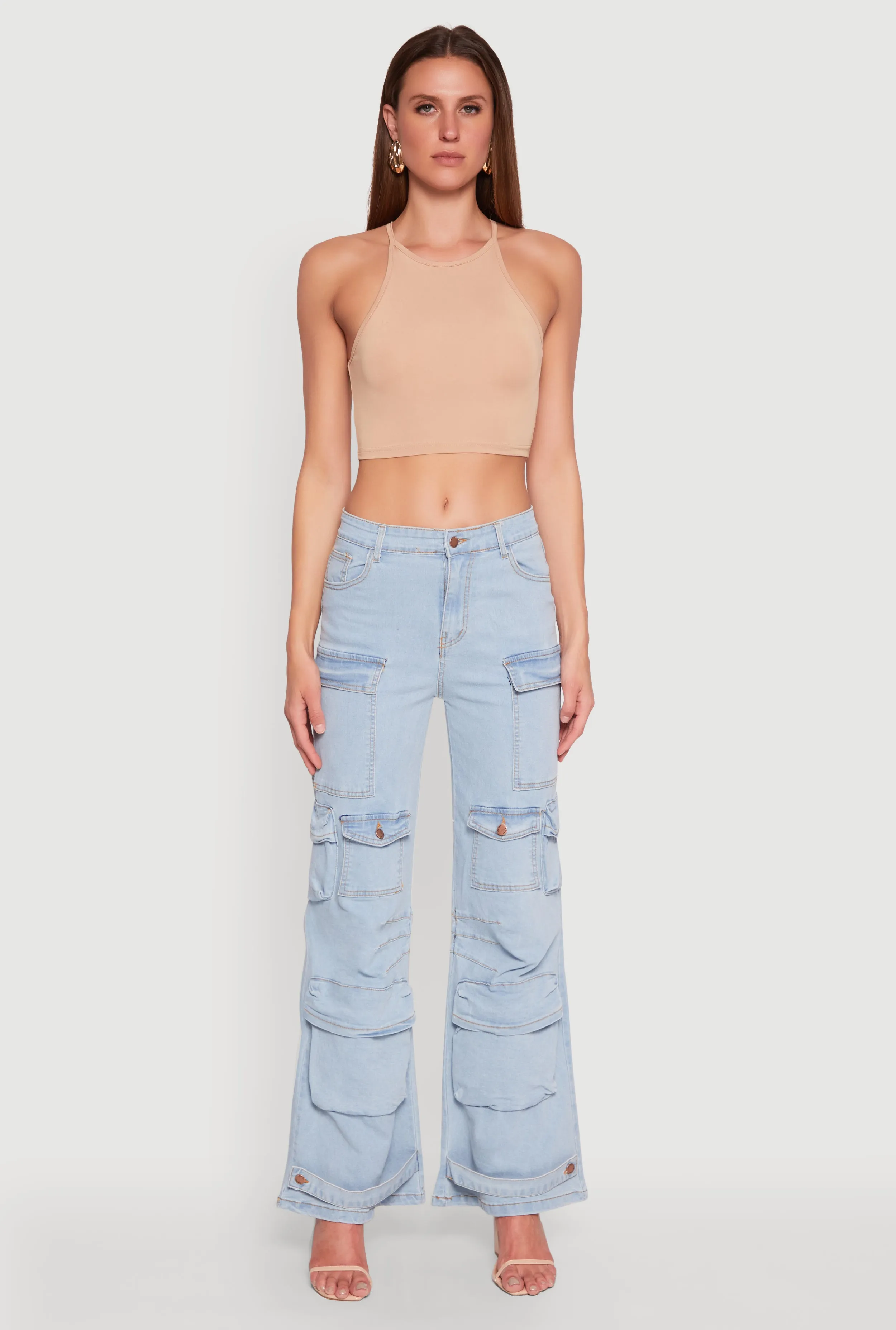 Daisy Cargo Pocket Flare Jeans sold by Rainbow product image thumbnail 2