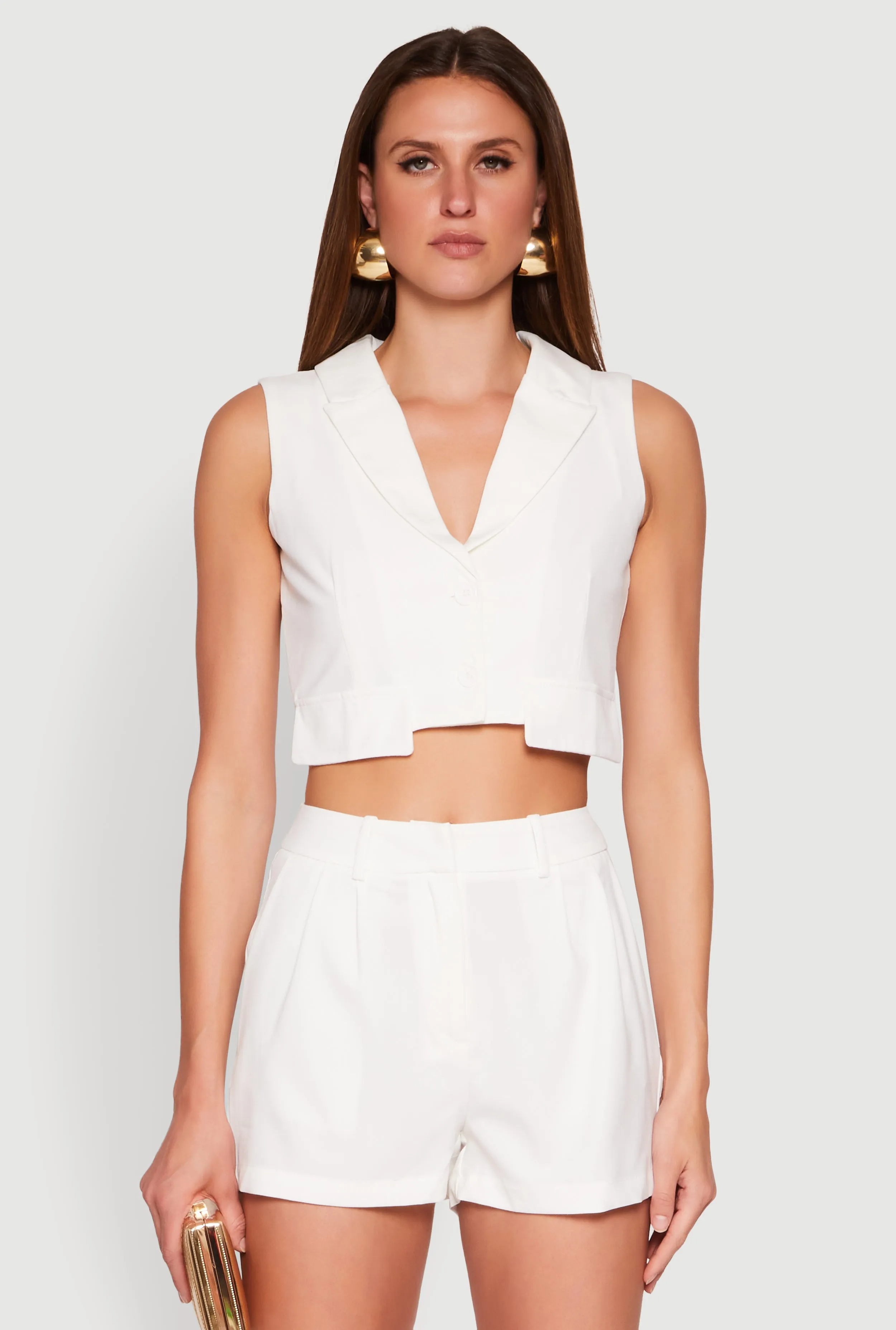 Cropped Blazer Vest sold by Rainbow