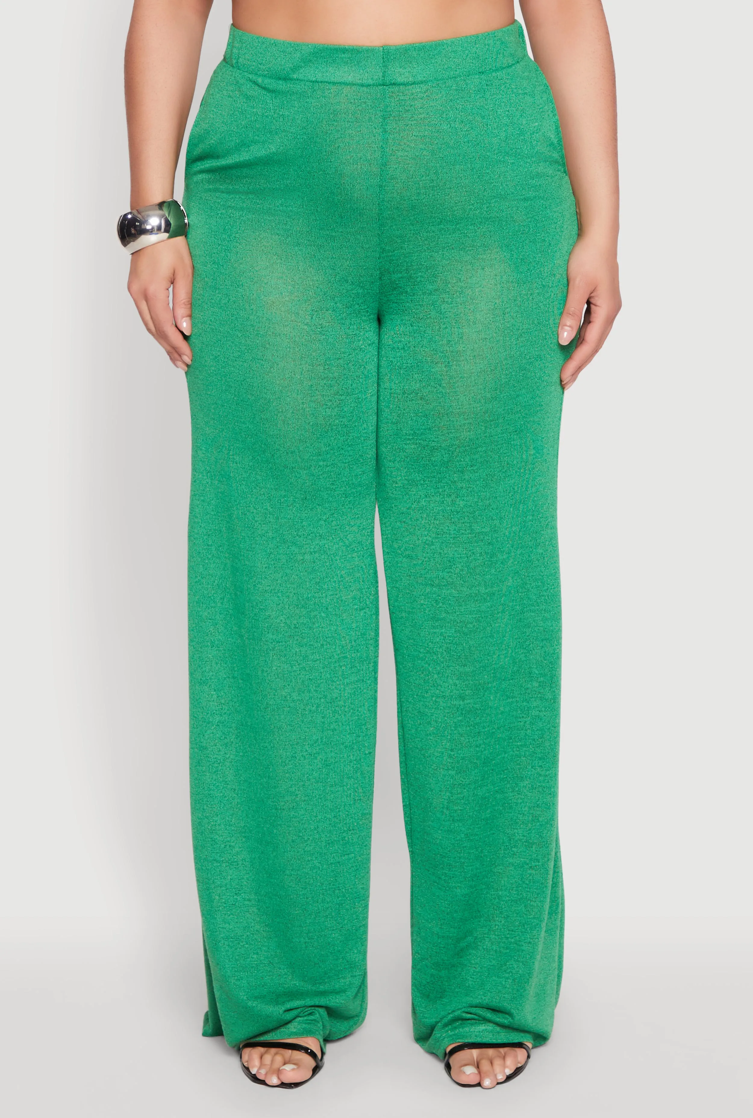 Plus Size Daisy High Waisted Wide Leg Pants sold by Rainbow product image thumbnail 3