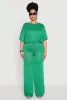 Plus Size Daisy High Waisted Wide Leg Pants sold by Rainbow