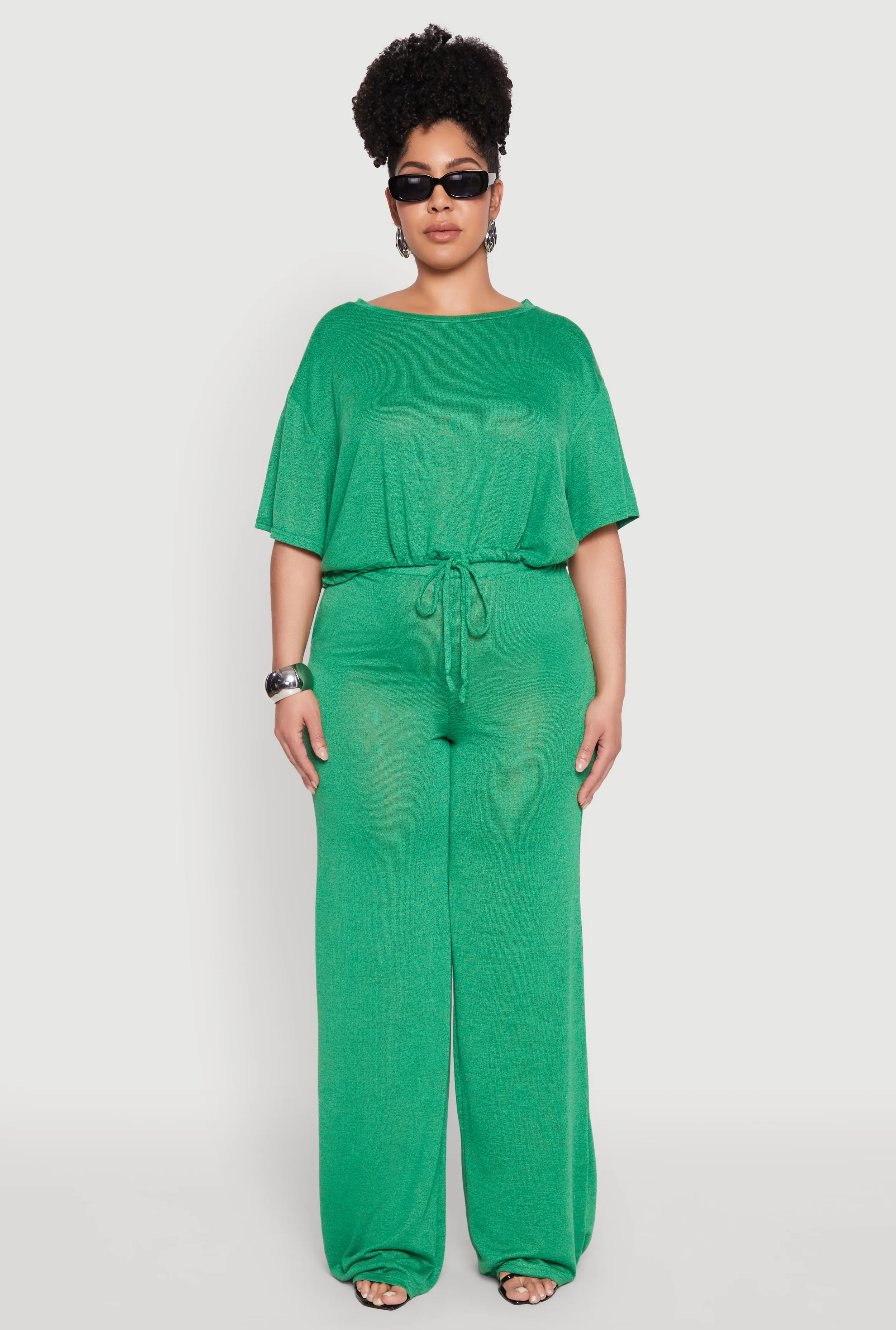 Plus Size Daisy High Waisted Wide Leg Pants sold by Rainbow product image thumbnail 2