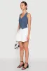 Crepe Knit Mini Tiered Skort sold by Rainbow