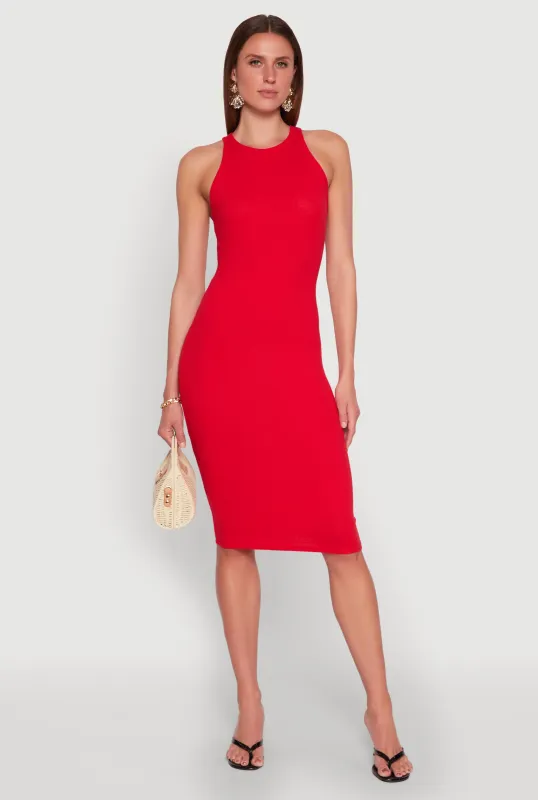 Racerback Midi Tank Dress sold by Rainbow