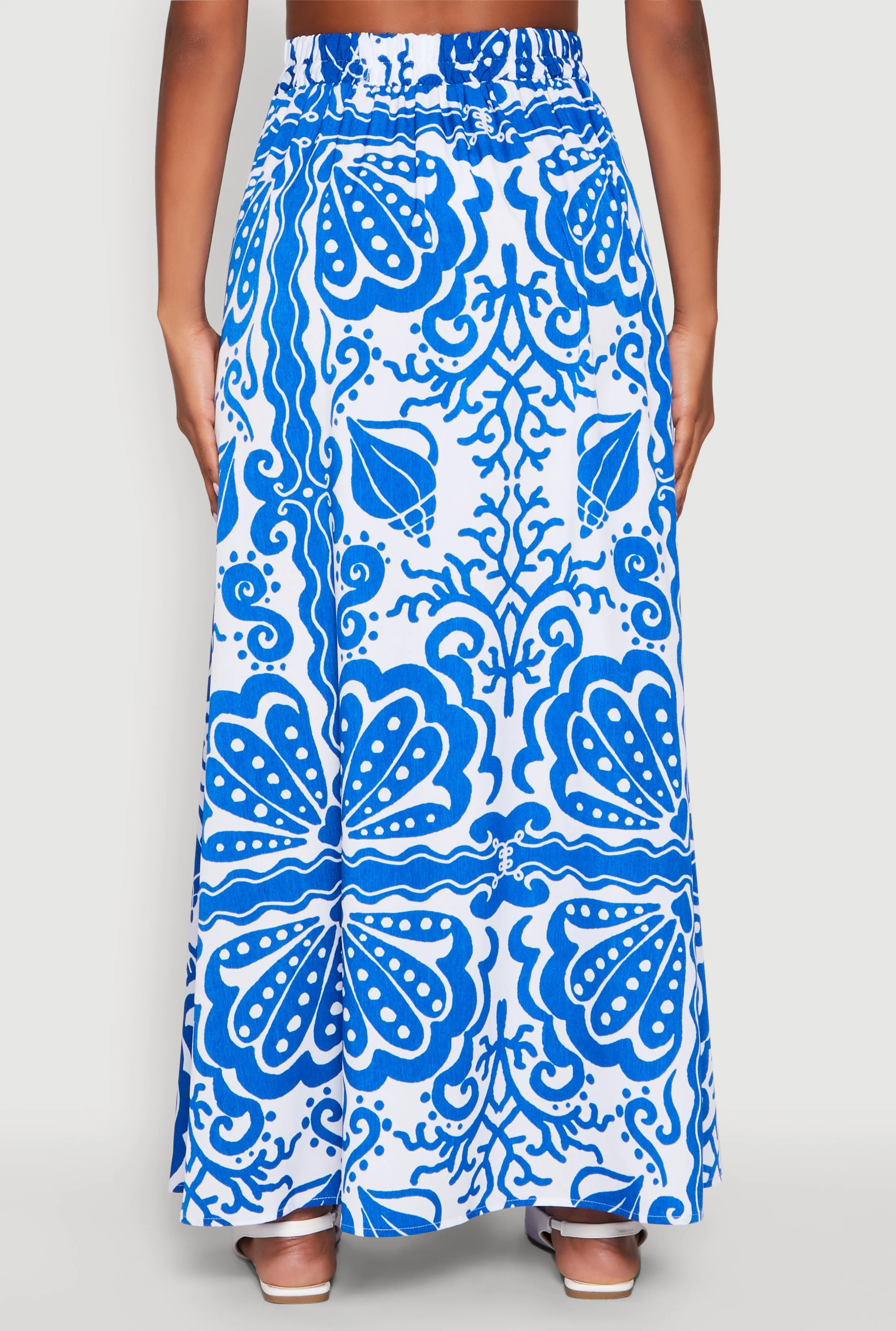 Printed Pattern Pleated Maxi Skirt sold by Rainbow product image thumbnail 5