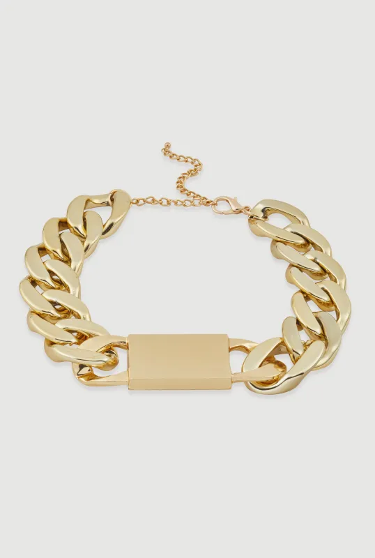 Oversized Chunky Chain Necklace sold by Rainbow
