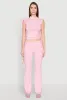Ruched Mock Neck Crop Top sold by Rainbow