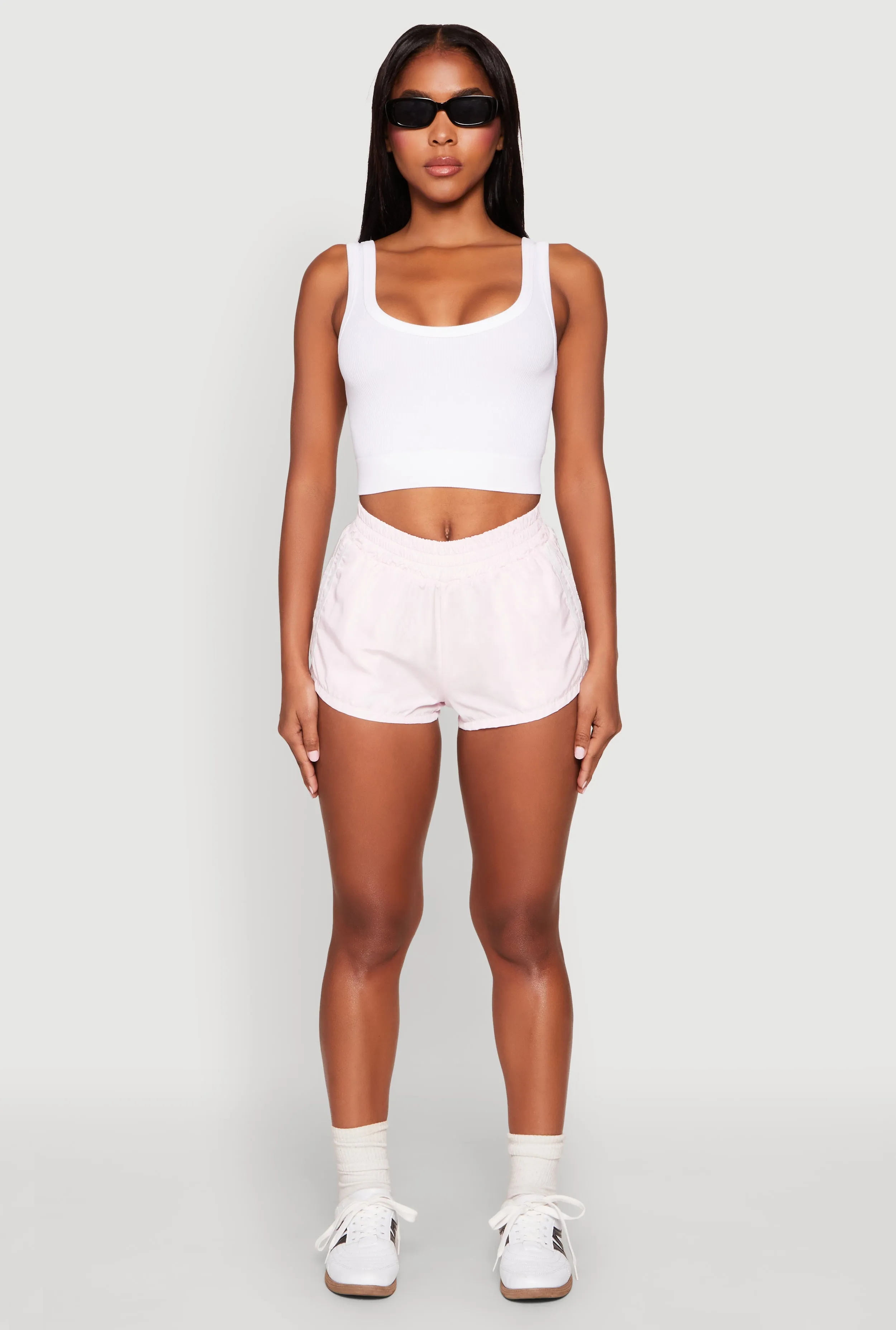 Side Stripe Running Shorts sold by Rainbow