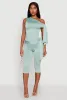 Side Tie One Shoulder Top sold by Rainbow