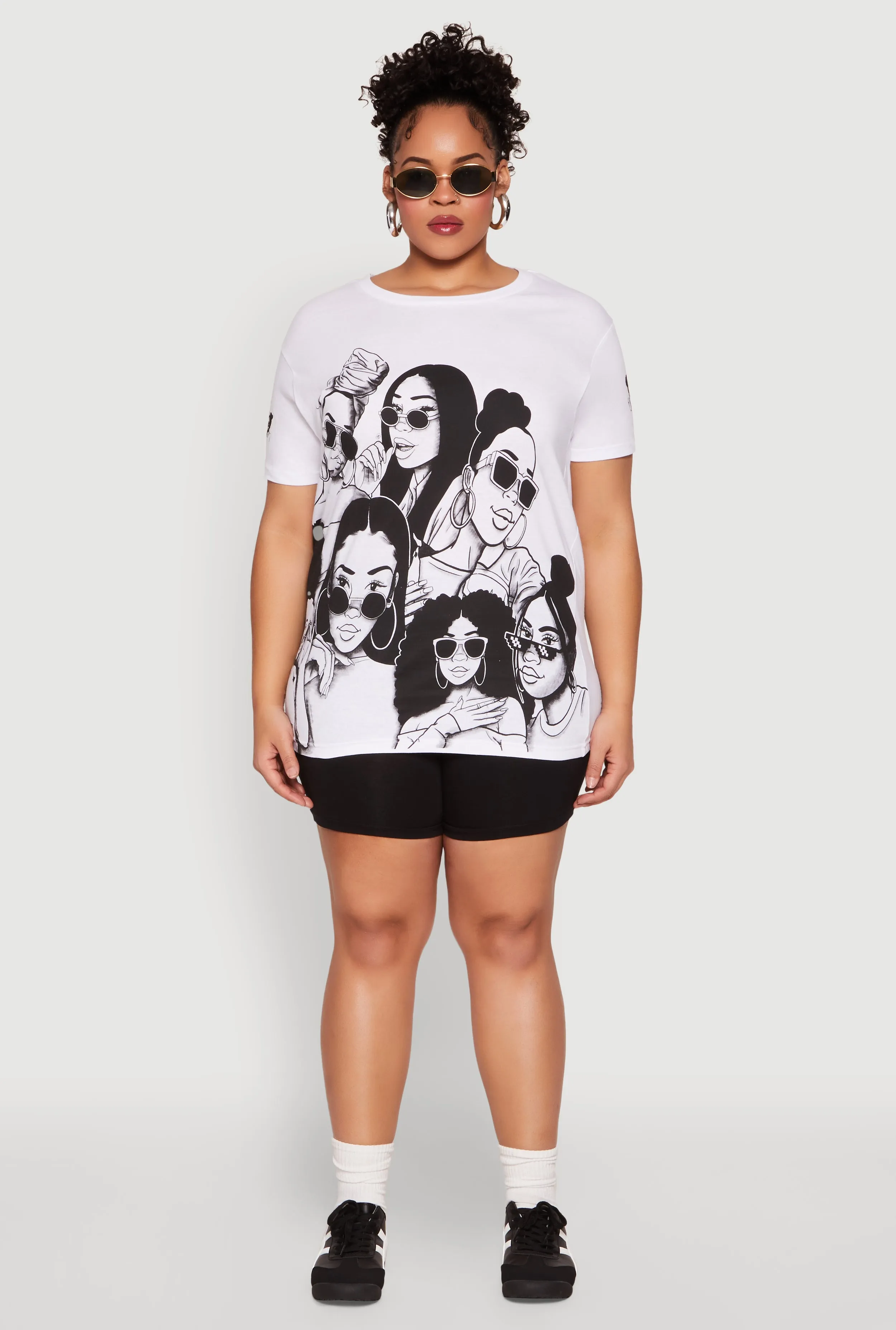 Plus Size Assorted Women Graphic Tee sold by Rainbow product image thumbnail 3